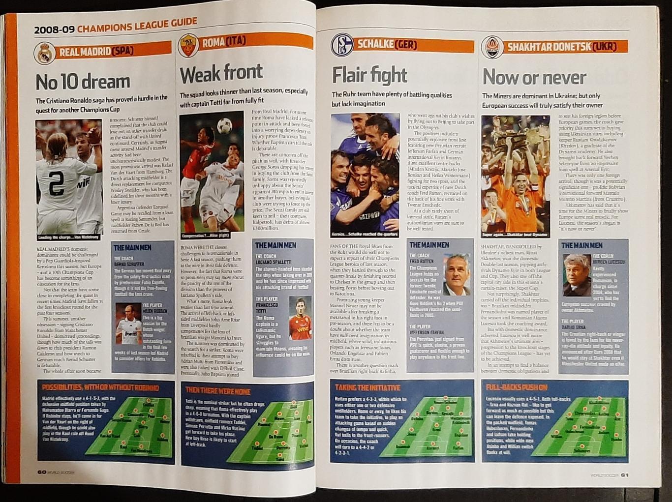 Журнал World soccer 2008 4