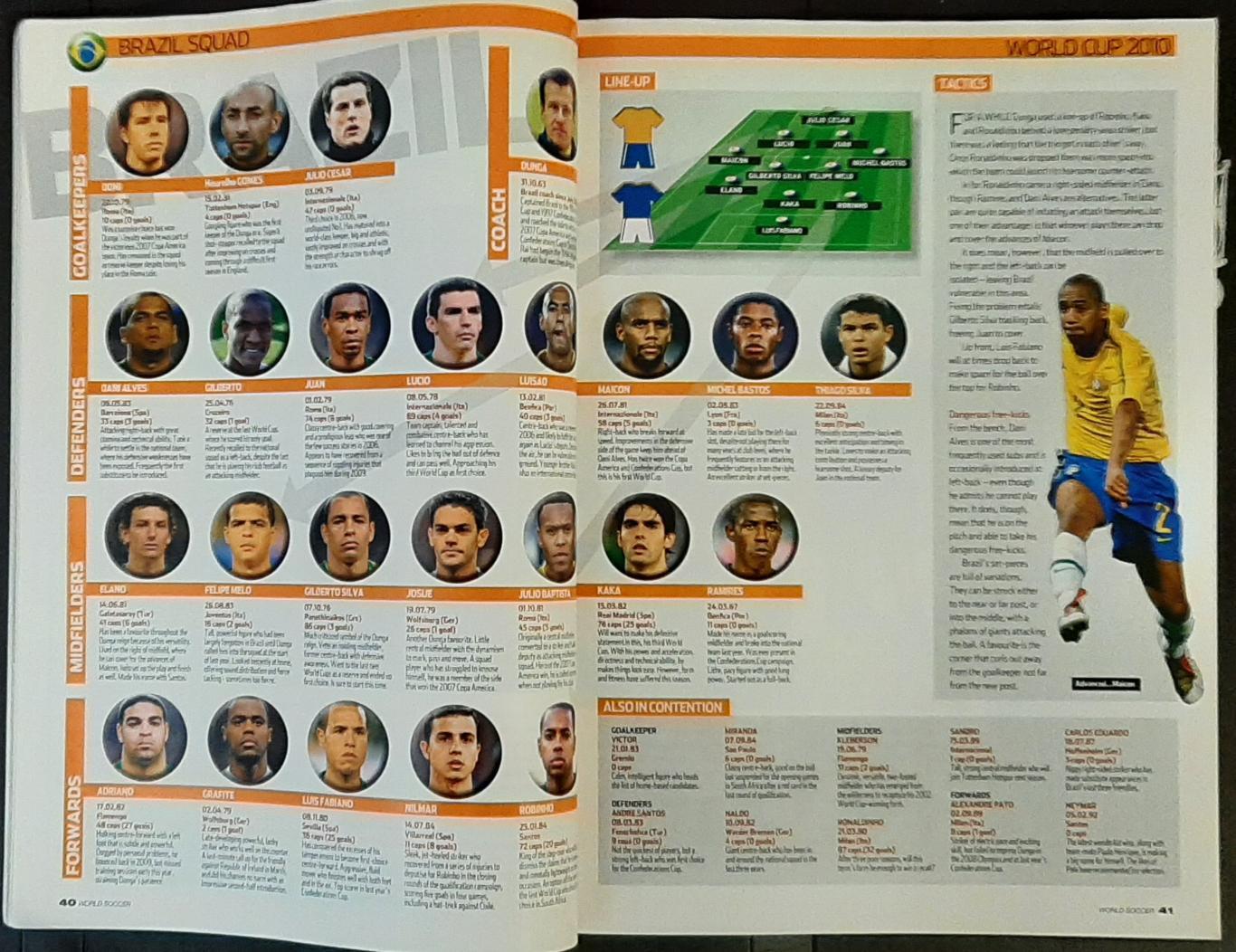 Журнал World soccer 2010 Представлення команд до чемпіонату світу 5