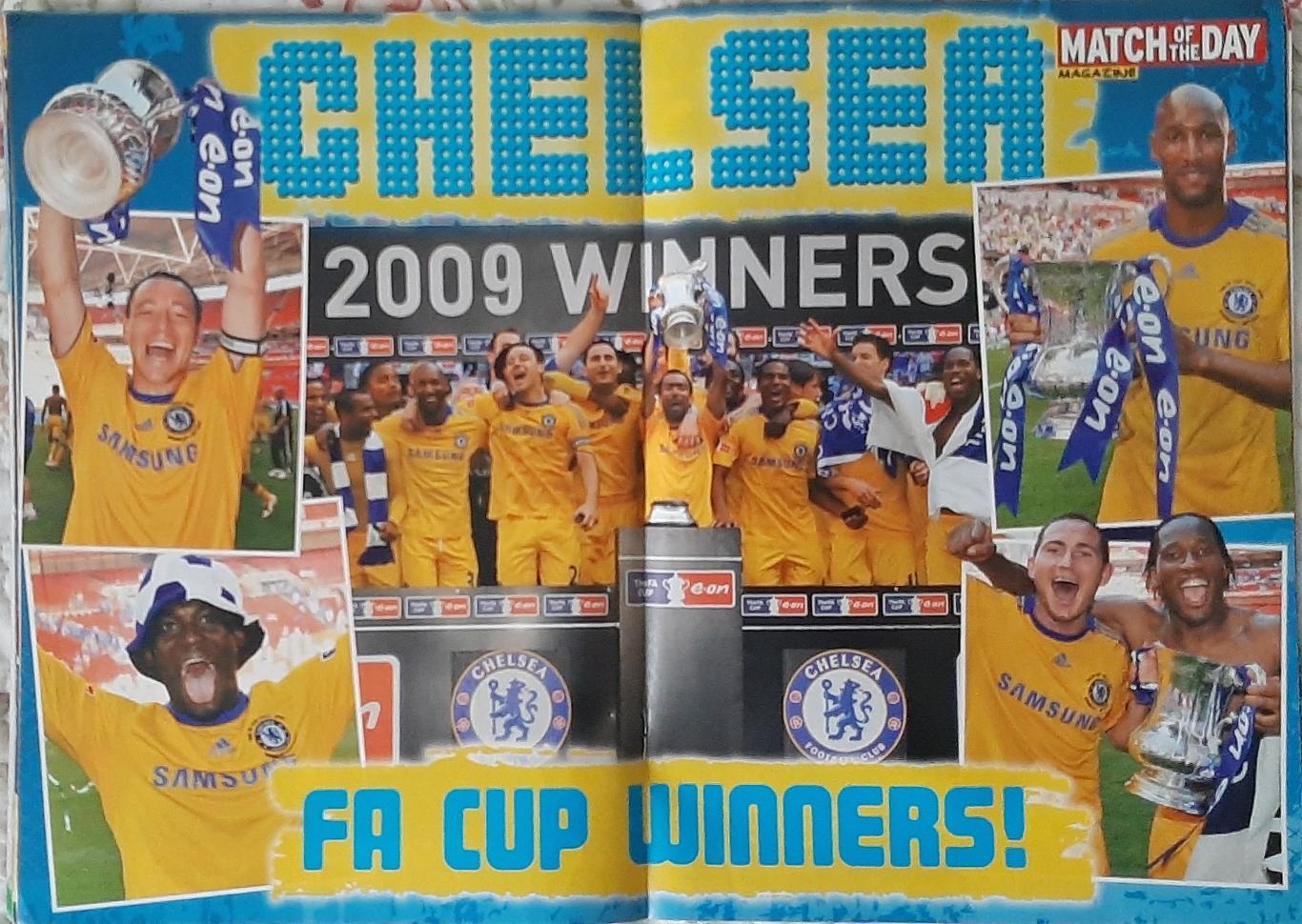 Постер Chelsea / Челсі володар Кубка Англії з журналу Match of the day 2009