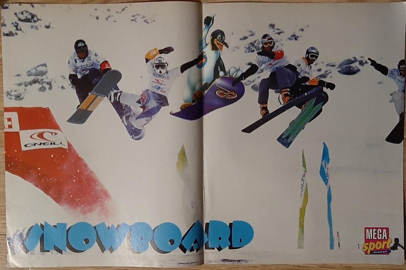 Постер двосторонній Сноуборд (формат А3 )/ Веа (формат А4) з журналу Mega Sport