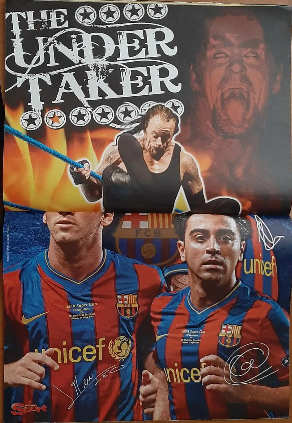 Журнал Bravo Sport 2009 Постер двосторонній Швайнштайгер / гравці Барселони 5