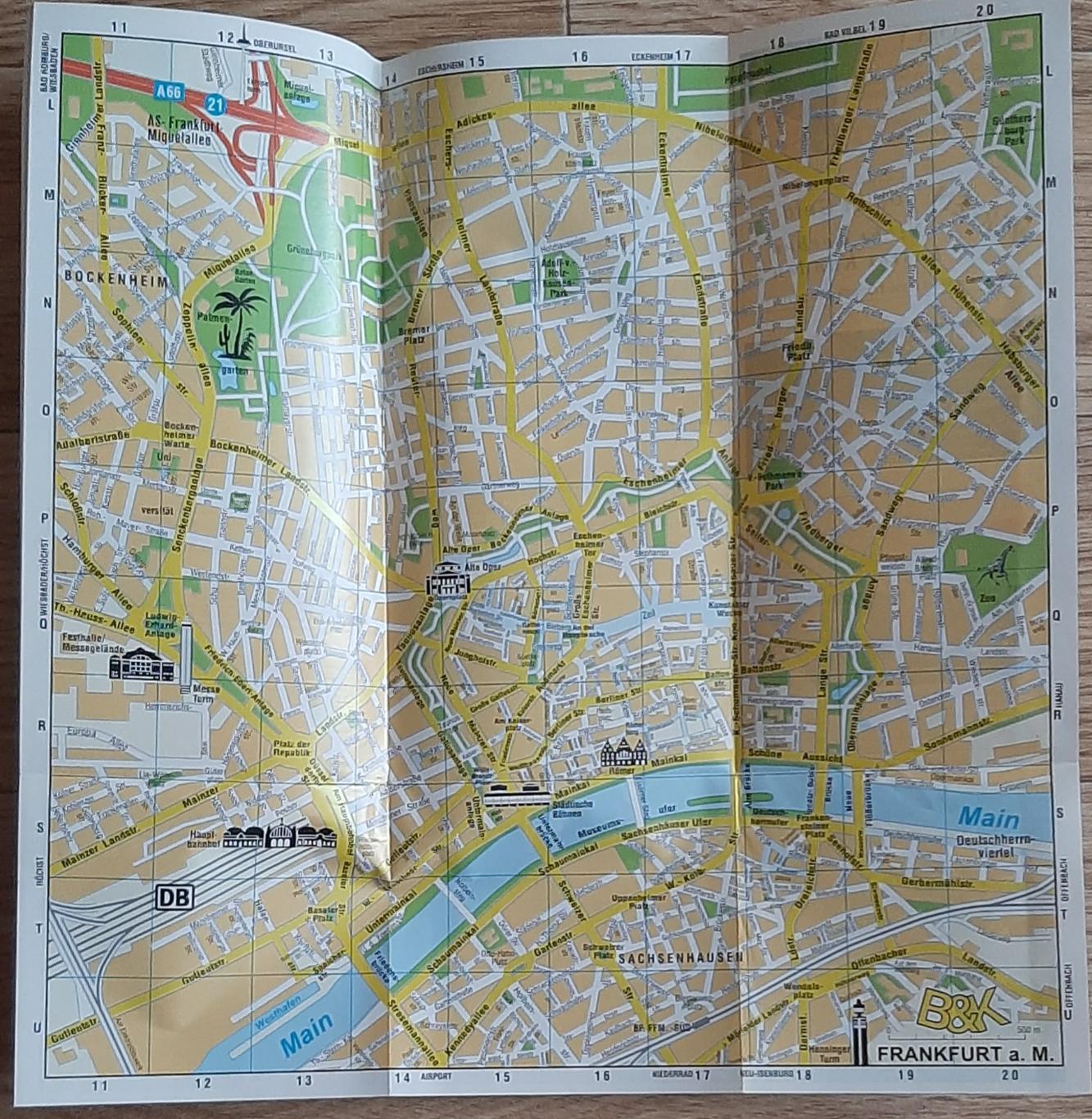 Буклет карта міста Франкфурт 5