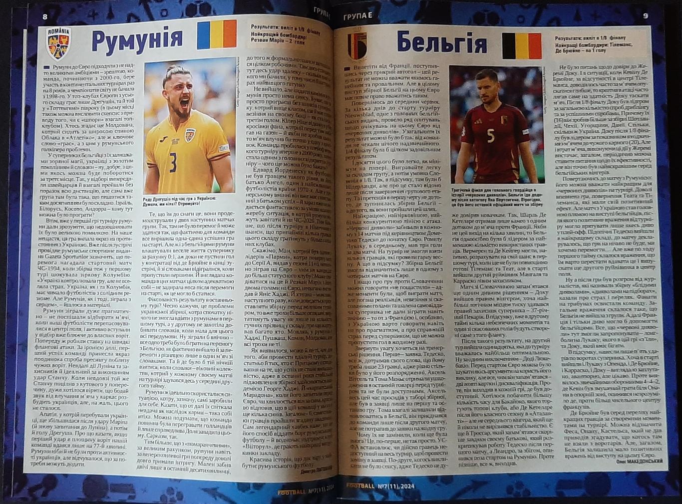 Журнал Football.ua #7 2024 Підсумки Чемпіонату Європи та Copa America 2