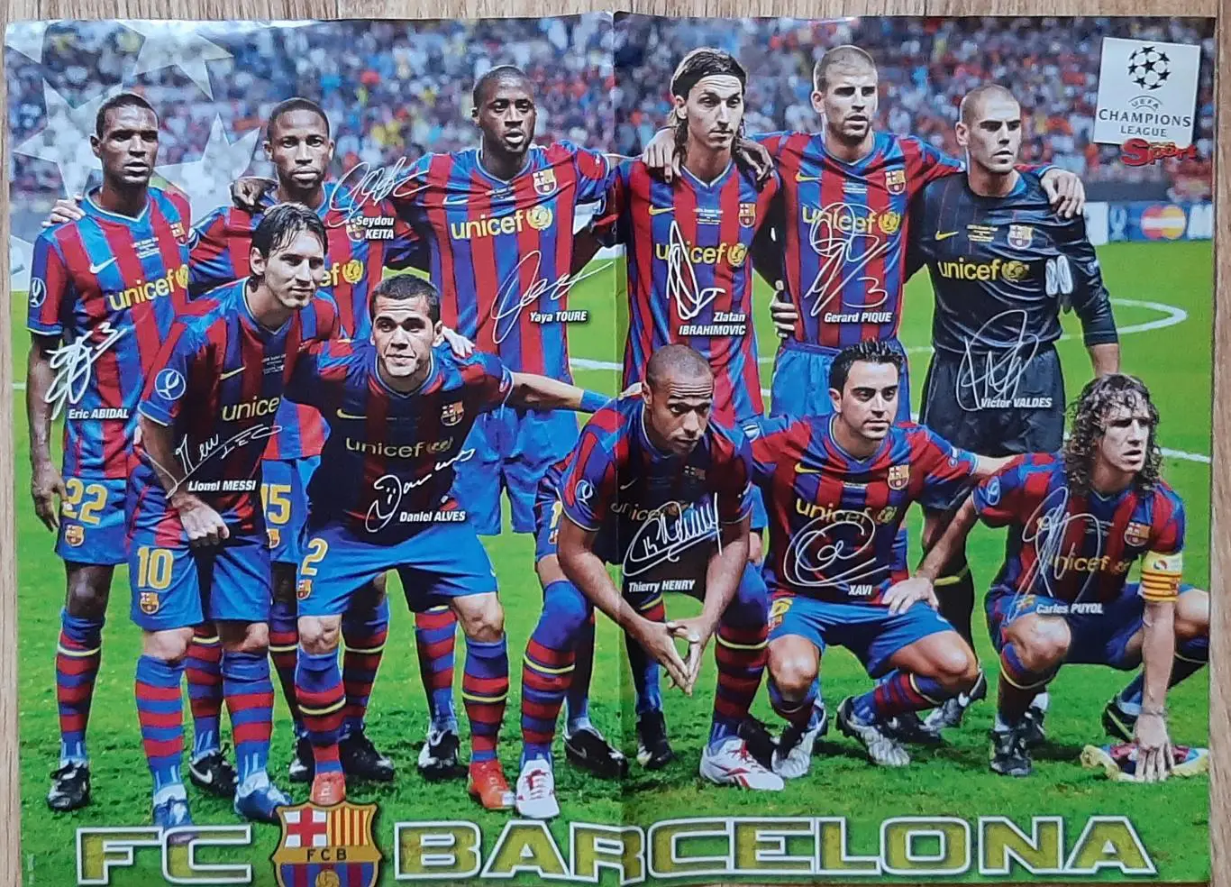 Постер Барселона з журналу Bravo Sport 2009