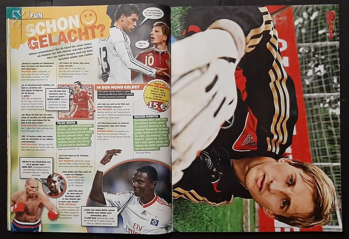 Журнал Bravo Sport 2009 постери двосторонні Адлер / Болт; Рібері / Роналду 3