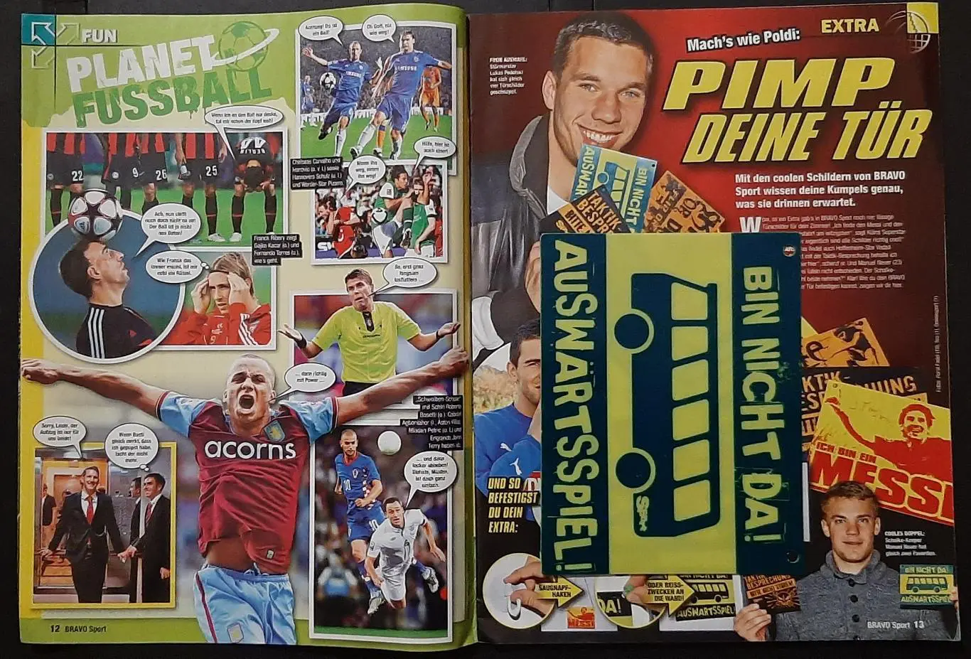 Журнал Bravo Sport 2009 постери двосторонні Адлер / Болт; Рібері / Роналду 1