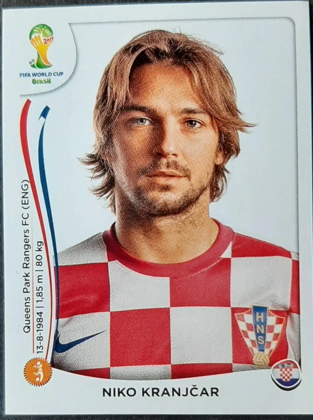 Наклейка Panini Niko Kranjcar #61 Croatia чемпіонат світу 2014