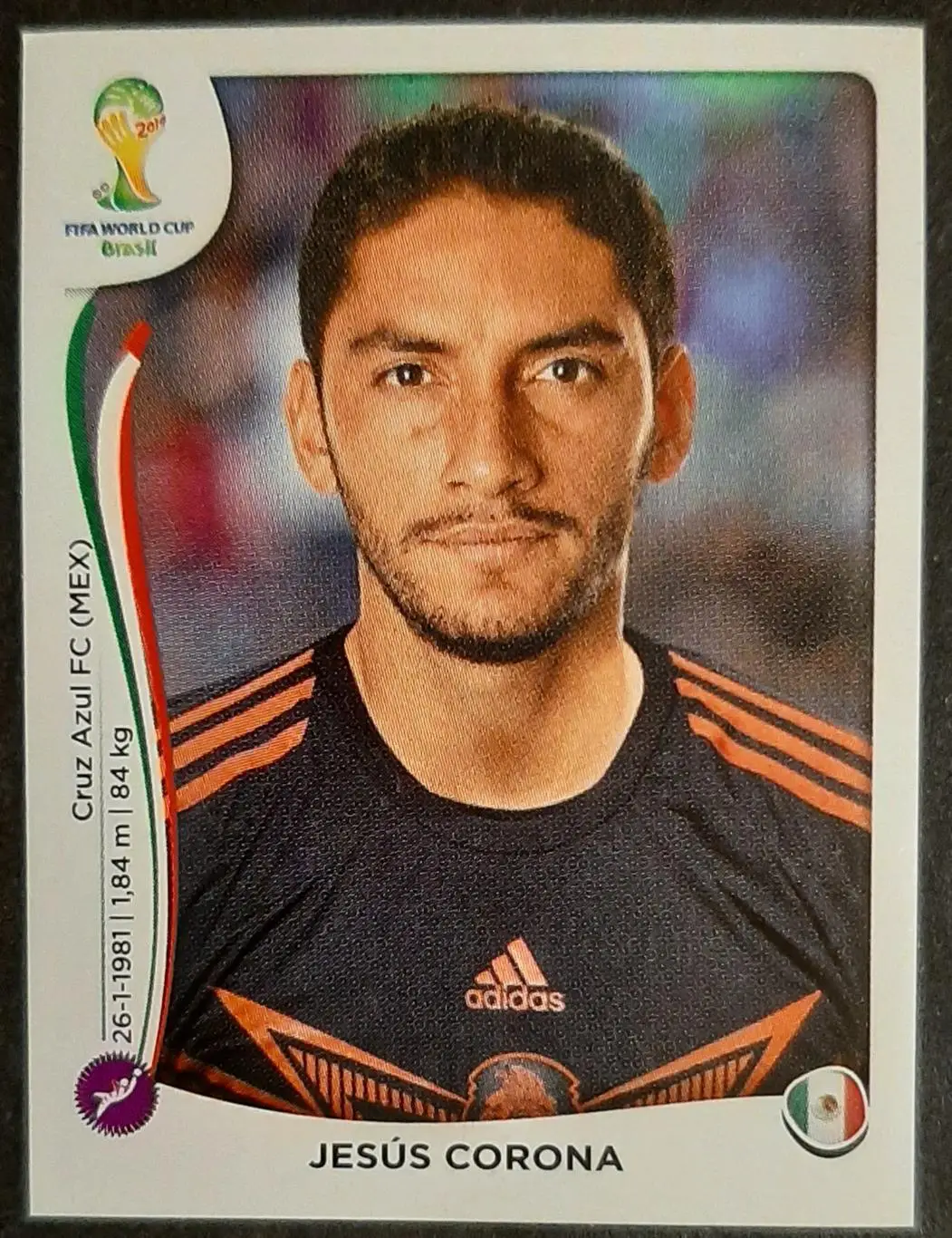 Наклейка Panini Jesus Corona #72 Mexico Чемпіонат світу 2014