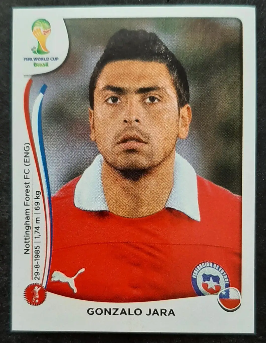 Наклейка Panini Gonzalo Jara #151 FIFA World Cup 2014