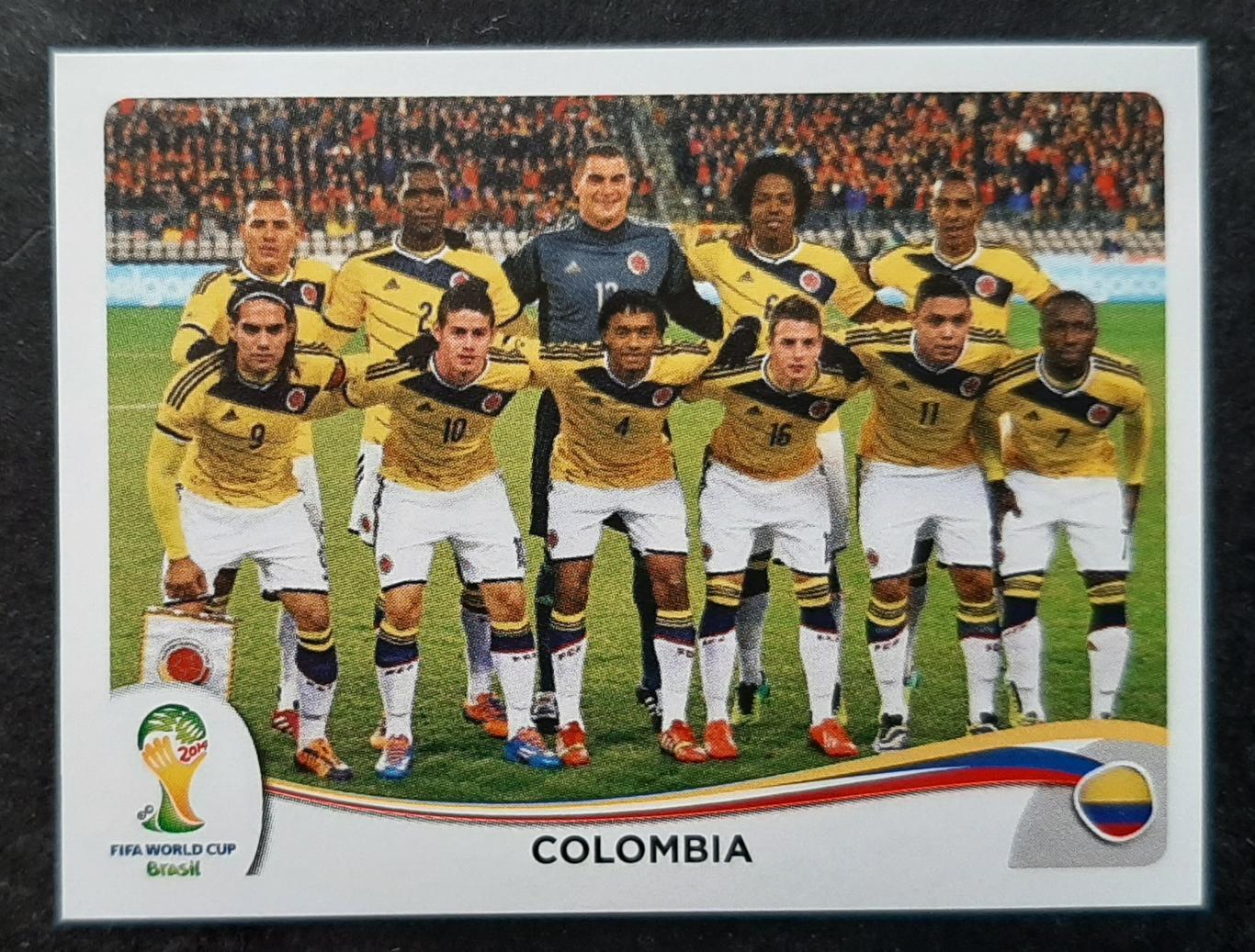 Наклейка Panini Colombia / Колумбія #185 FIFA World Cup 2014