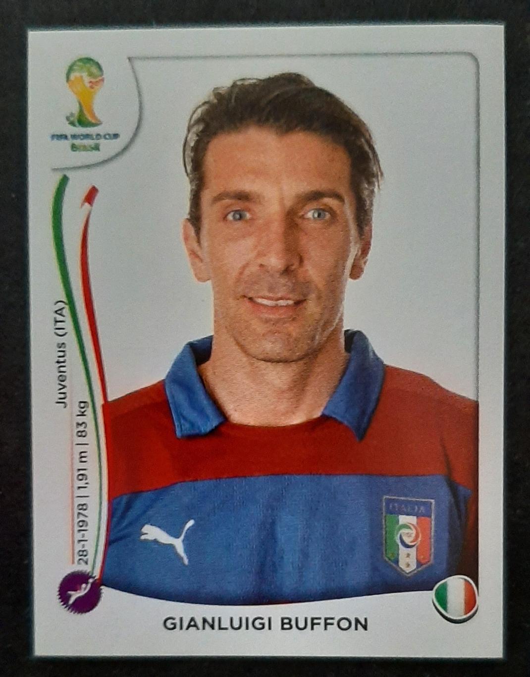 Наклейка Panini Gianluigi Buffon #319 FIFA World Cup 2014