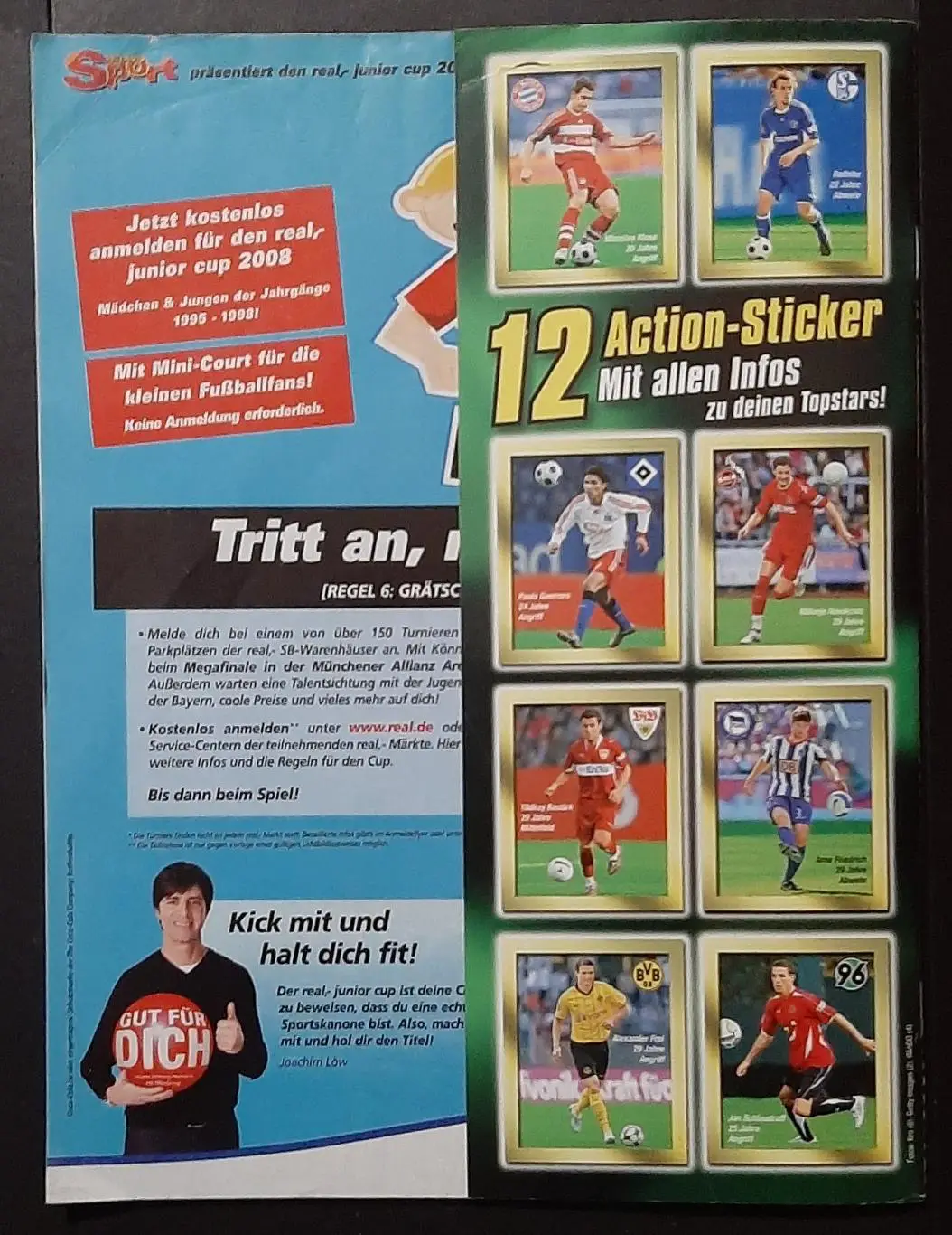 Журнал Bravo Sport 2008 постери двосторонні Клозе /мотокрос;Марін/Діего форматА3 6