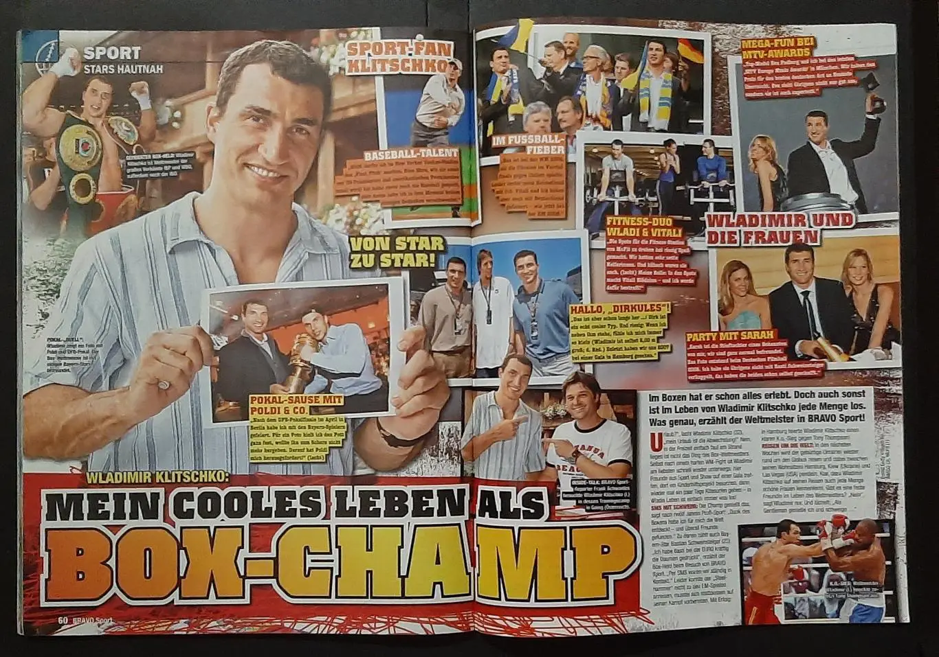 Журнал Bravo Sport 2008 постери двосторонні Клозе /мотокрос;Марін/Діего форматА3 5