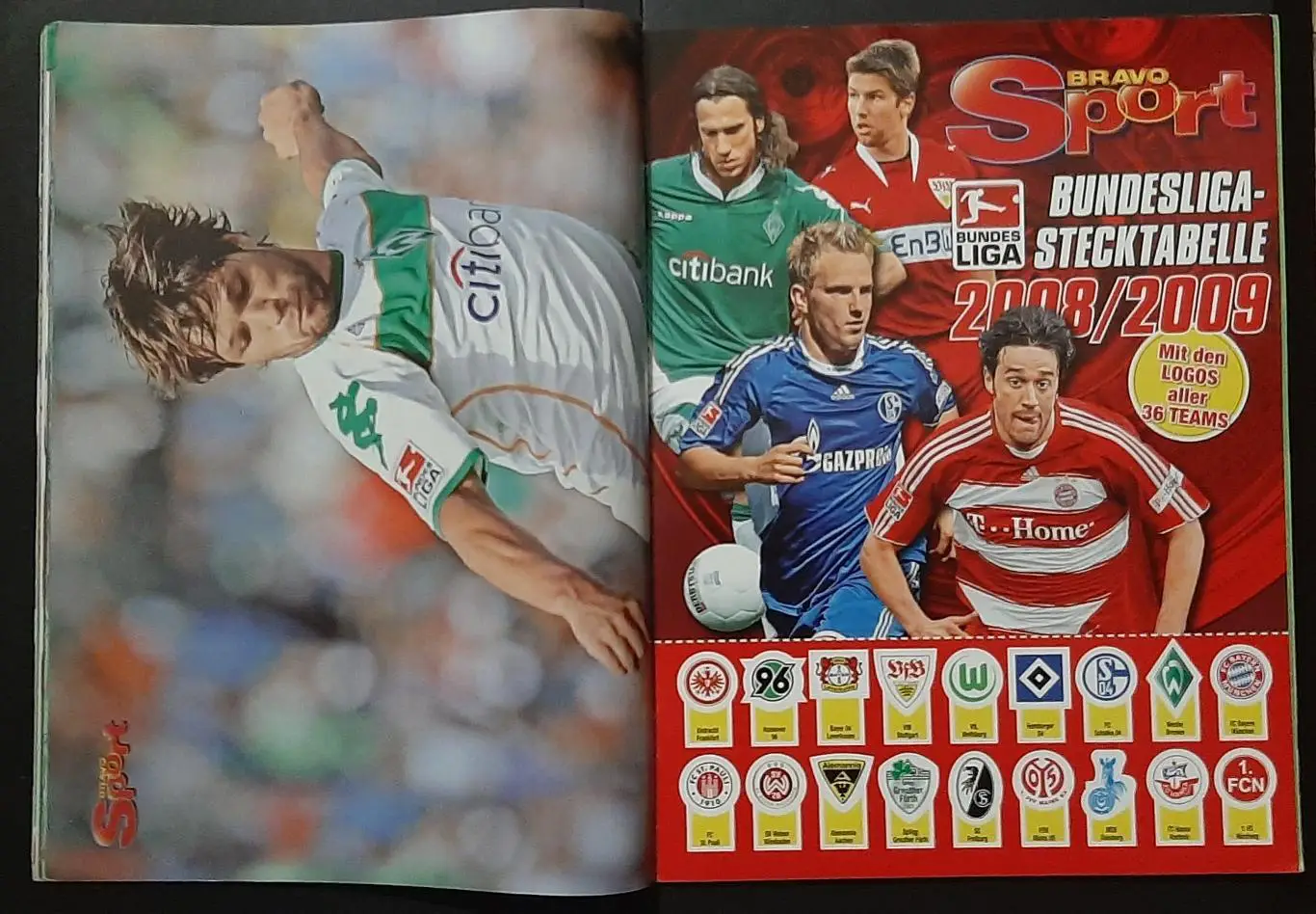 Журнал Bravo Sport 2008 постери двосторонні Клозе /мотокрос;Марін/Діего форматА3 3