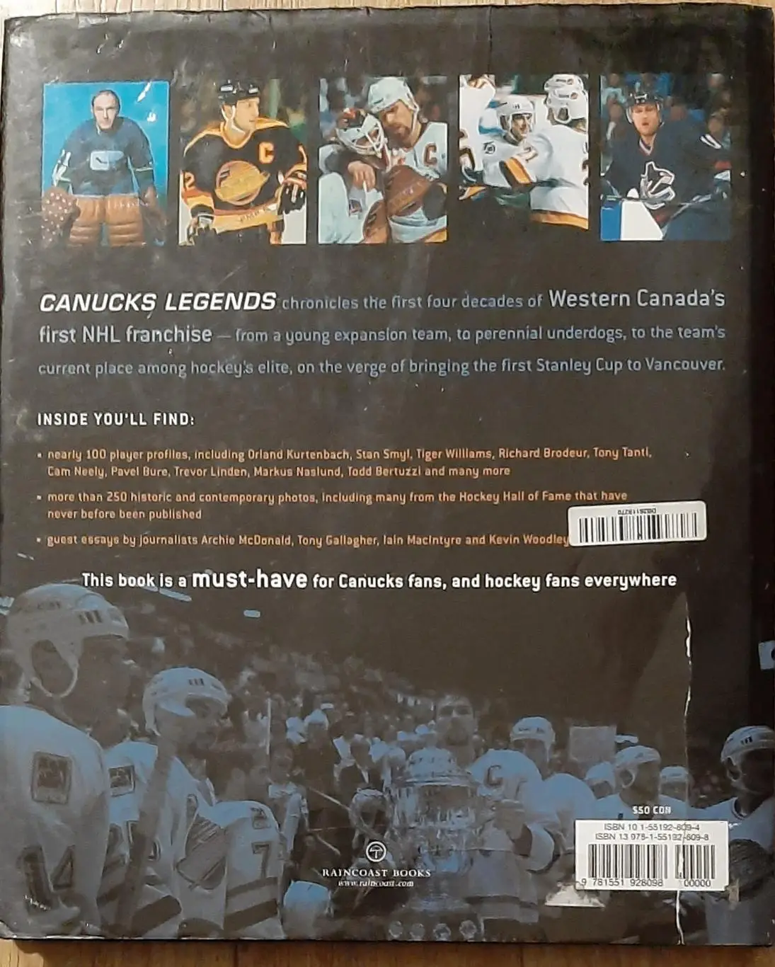 Книга Хоккей Jeff Rud Canucks Legends ( Легенди Кенакс) 255 стор. 2007 7