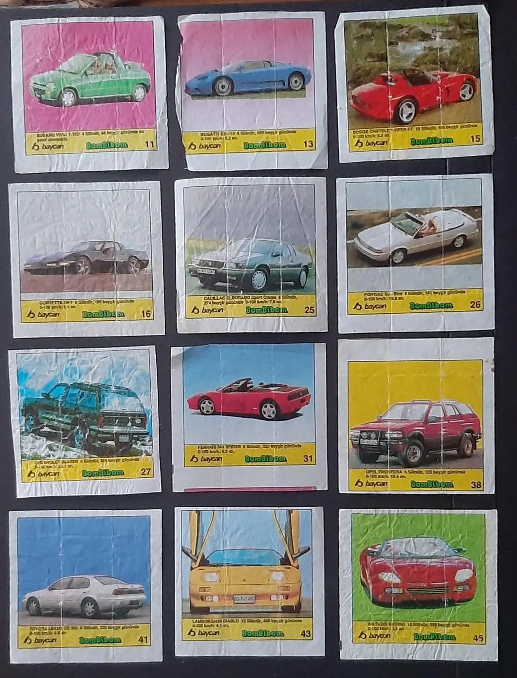 Вкладиші від жувальної гумки Bombibom 12 шт.