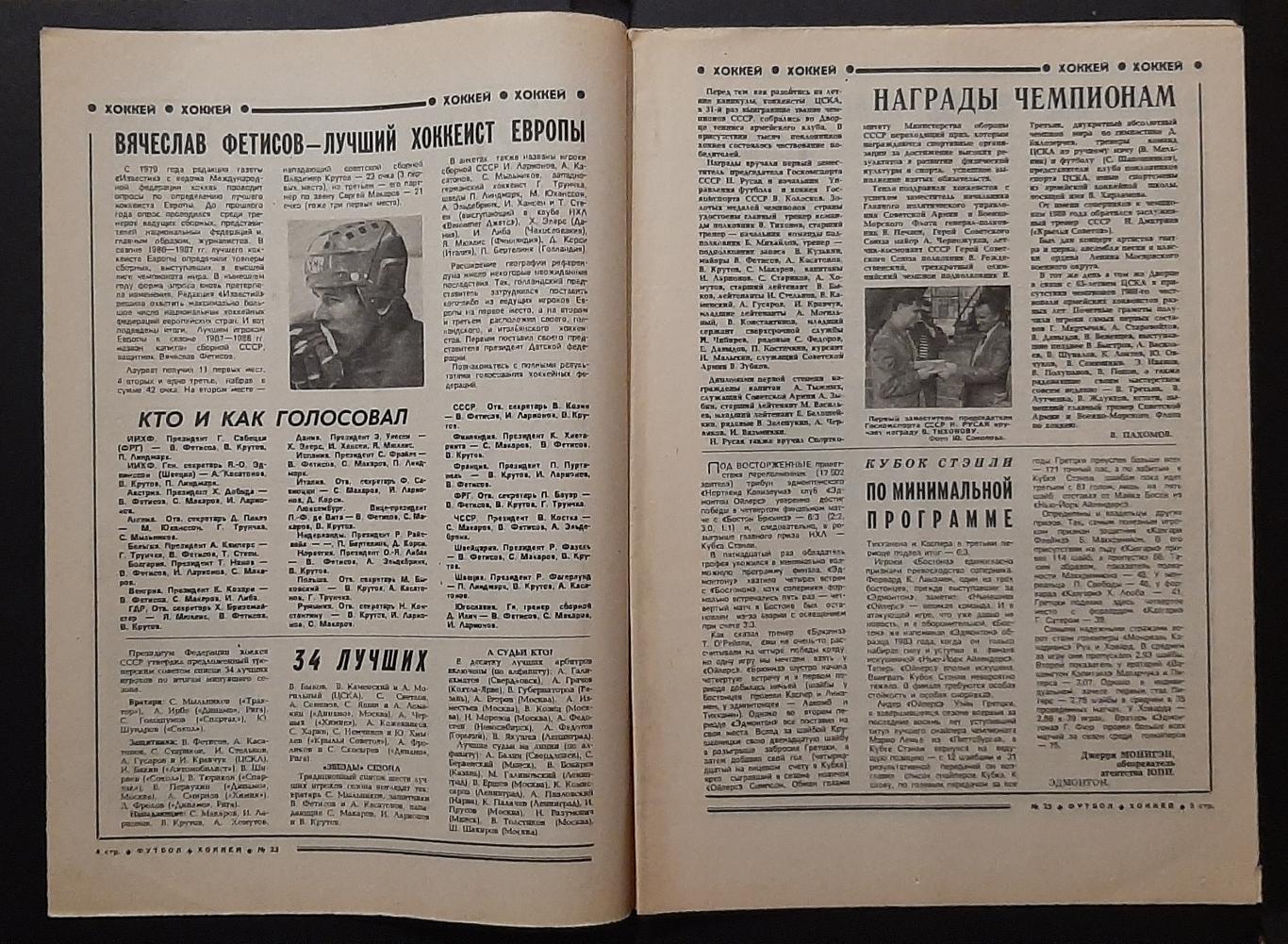 Футбол - Хоккей #23 1988 Металіст Харків володар Кубку СРСР 2