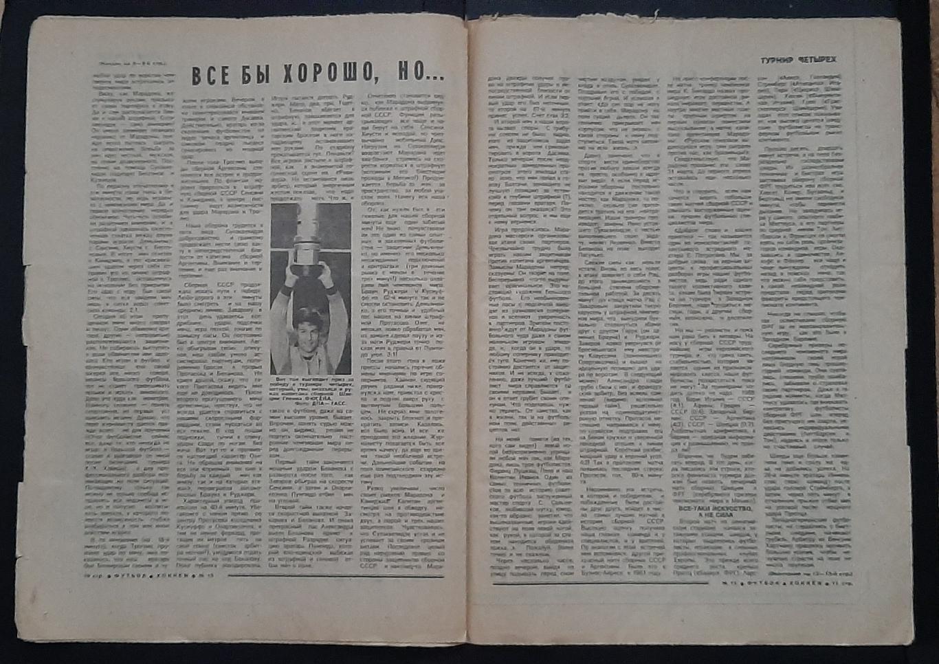 Футбол Хоккей #15 1988 Турнір чотирьох (Німеччина,СРСР,Швеція,Аргентина) 2