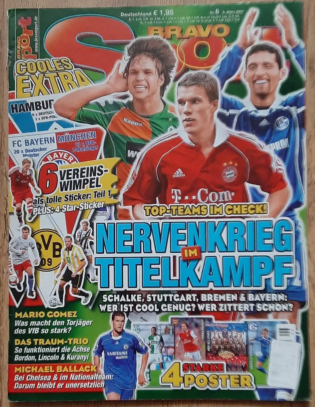 Акція! Журнал Bravo Sport 2007 Постери двосторонні Налдо/ All Star (баскетбол)