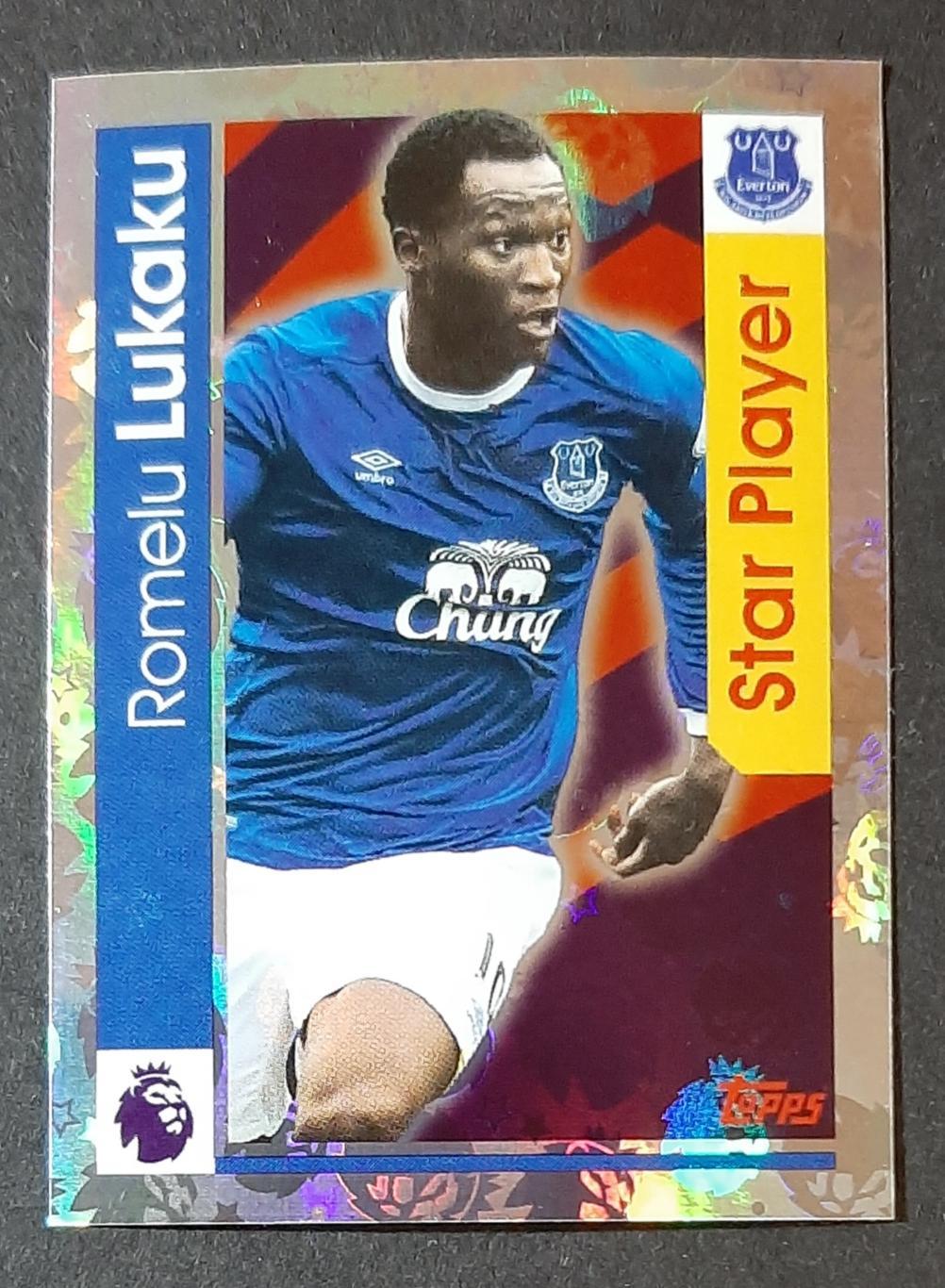 Наклейка Topps Lukaku #88 Premier League 2017