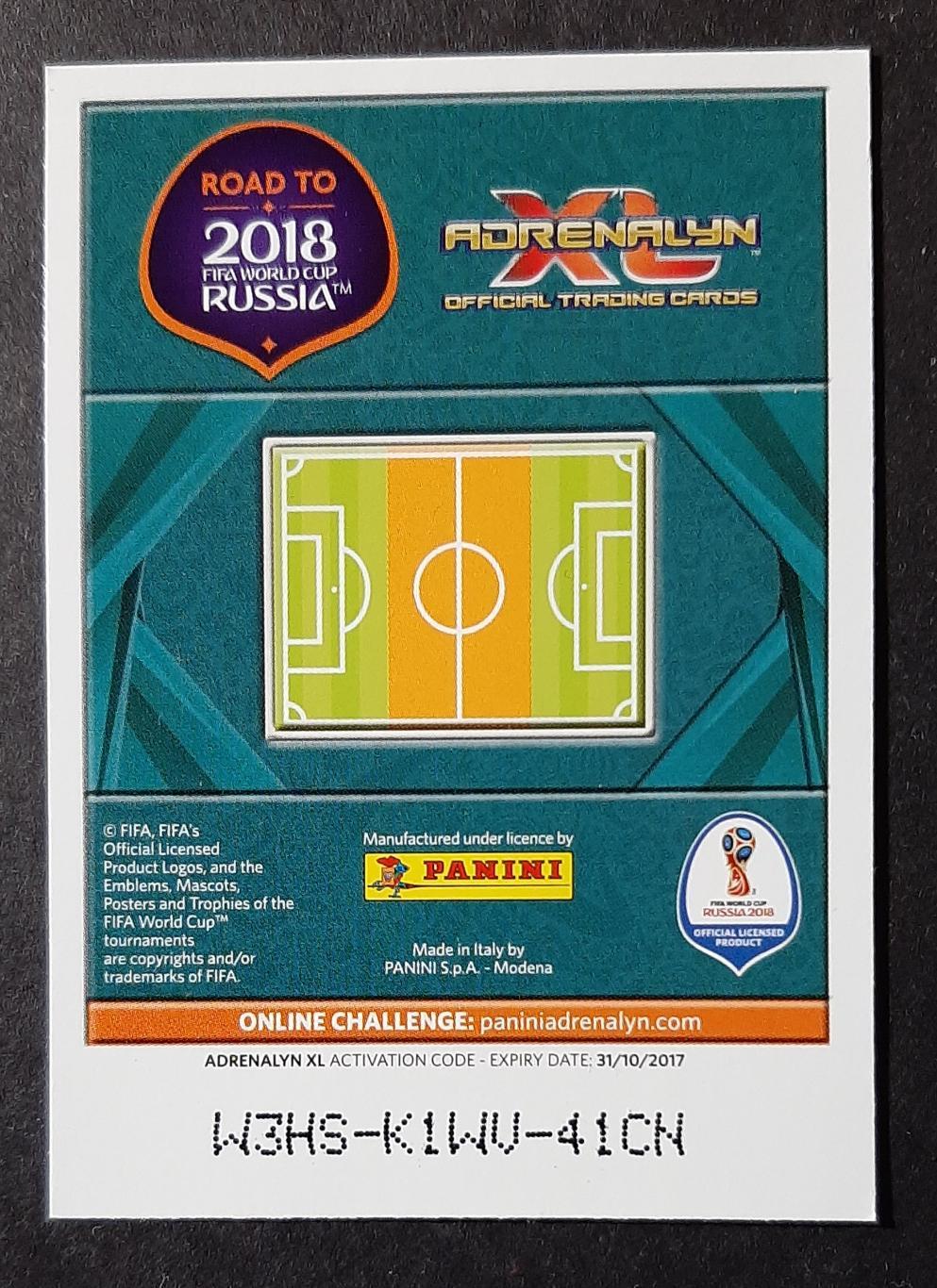 Картка Panini Hojbjerg Denmark World Cup 2018 1