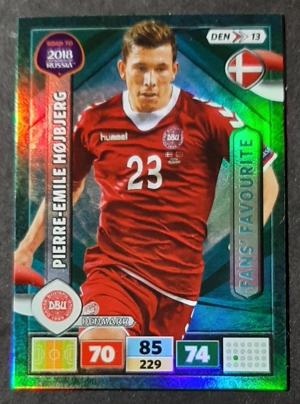 Картка Panini Hojbjerg Denmark World Cup 2018