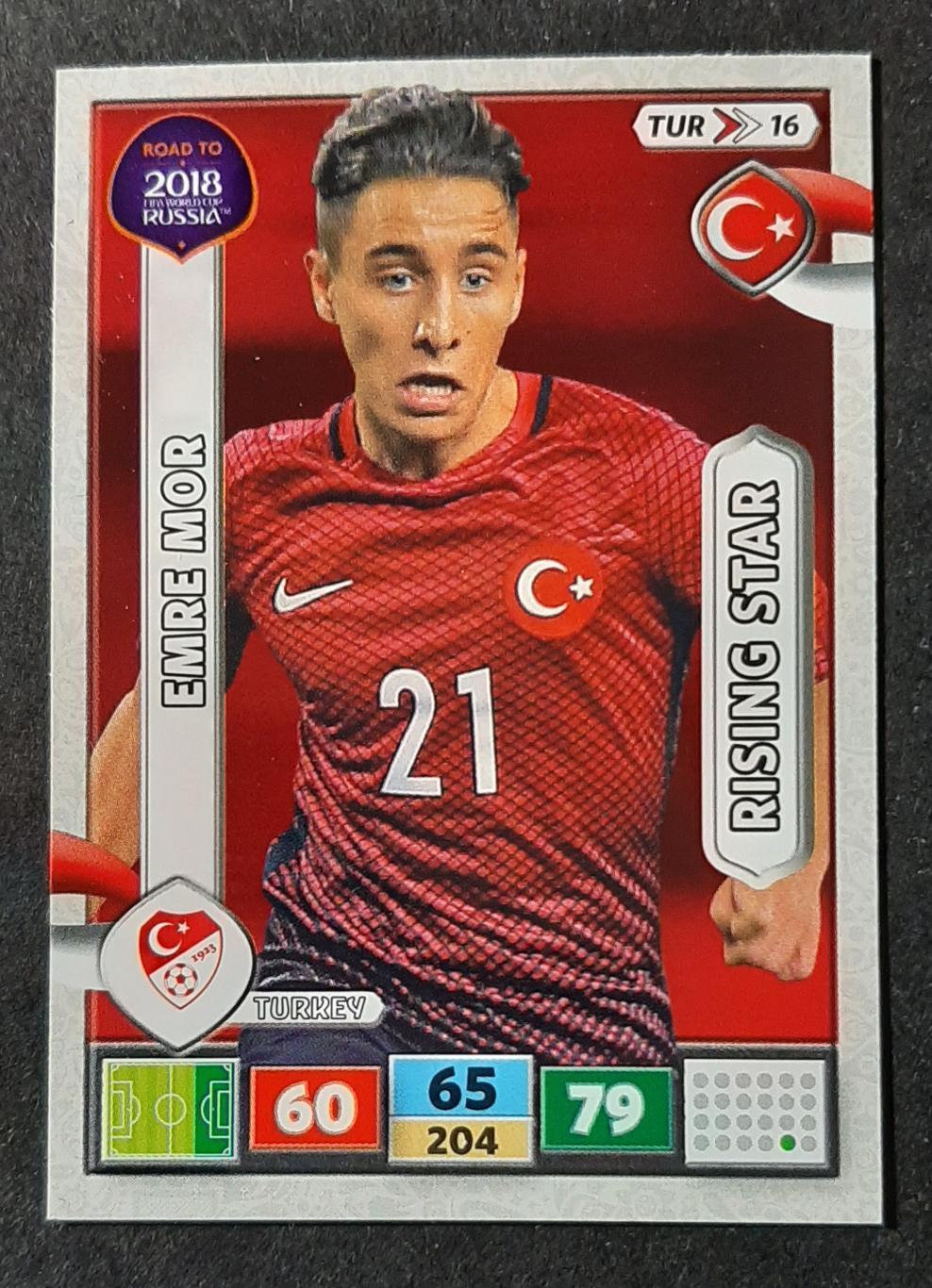 Картка Panini Emre Mor Turkey World Cup 2018