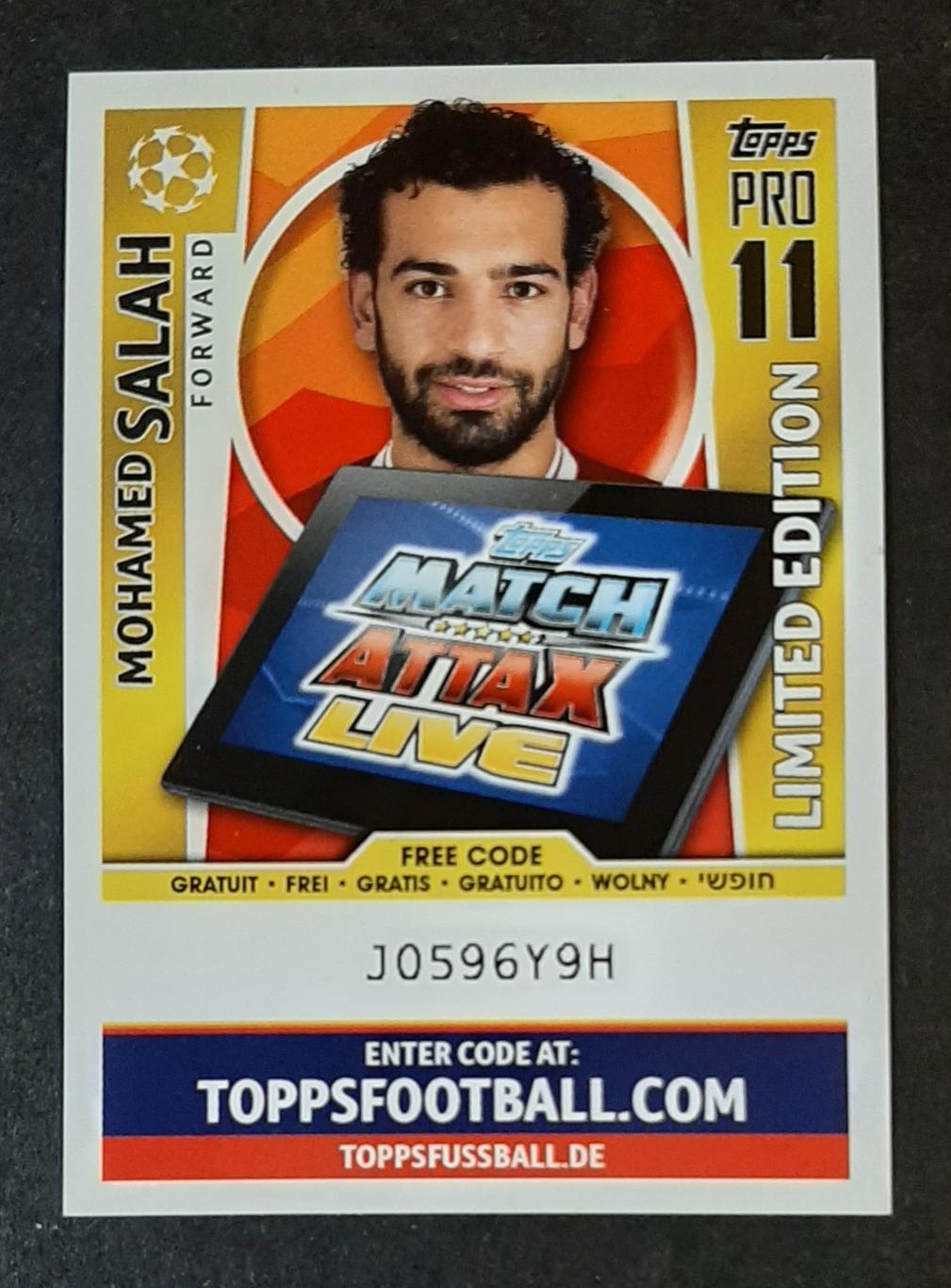 Картка Topps Mohamed Salah