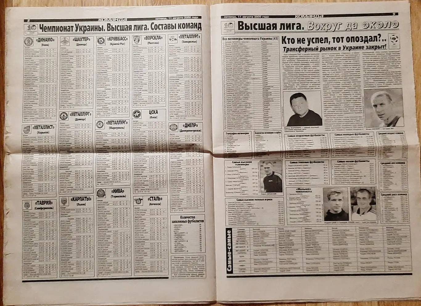 Команда #147 11.08.2000 Динамо Київ - Црвена Звезда,Шахтар - Славія,Єврокубки 4