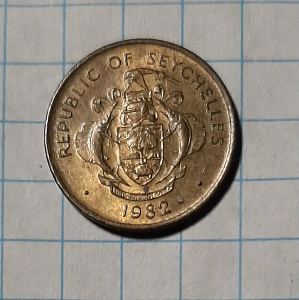 Монета 1 цент Сейшельські острови 1982 фауна краб 1