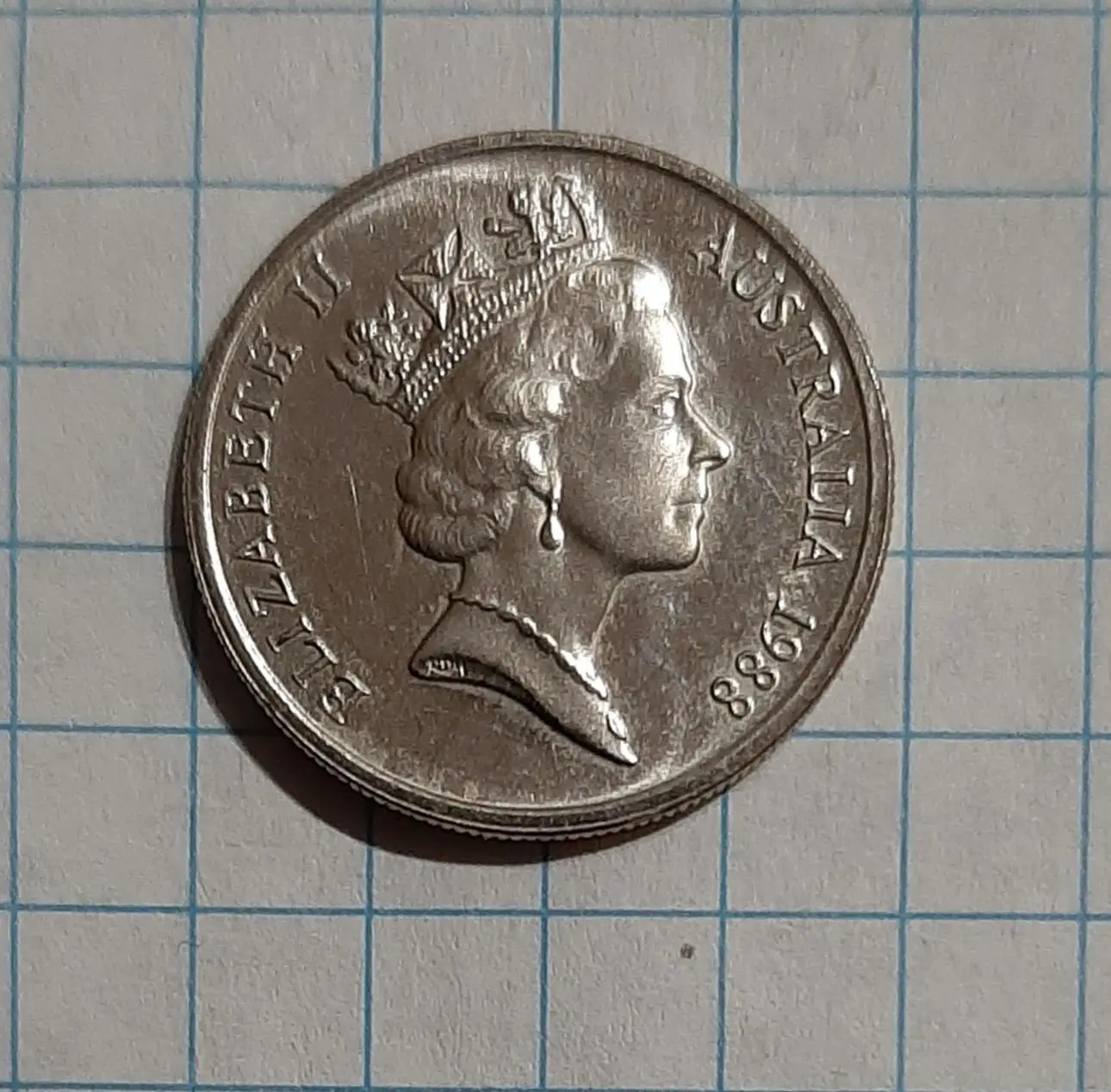 Монета 5 центів 1988 Австралія фауна єхідна австралійська 1