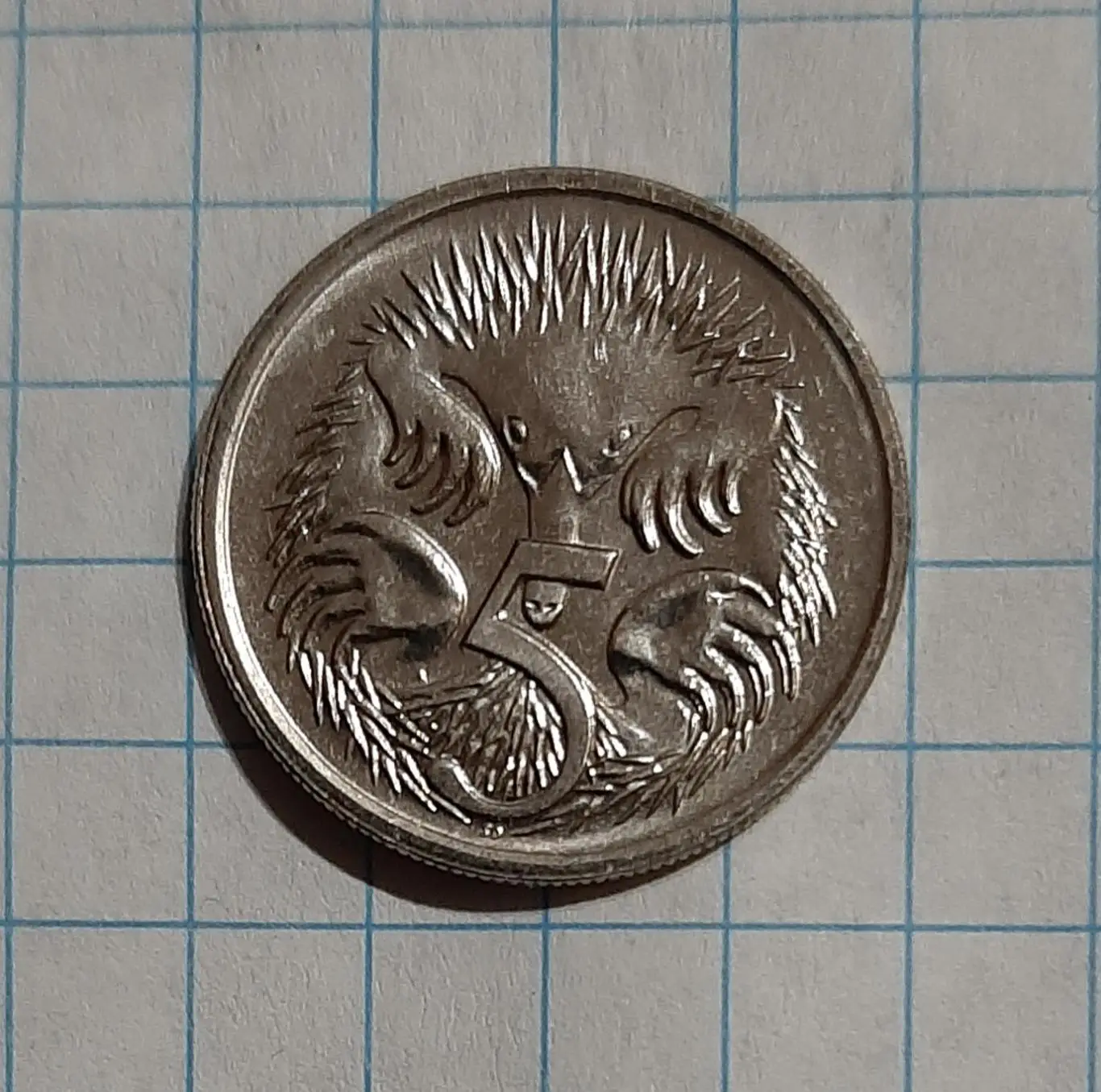 Монета 5 центів 1988 Австралія фауна єхідна австралійська