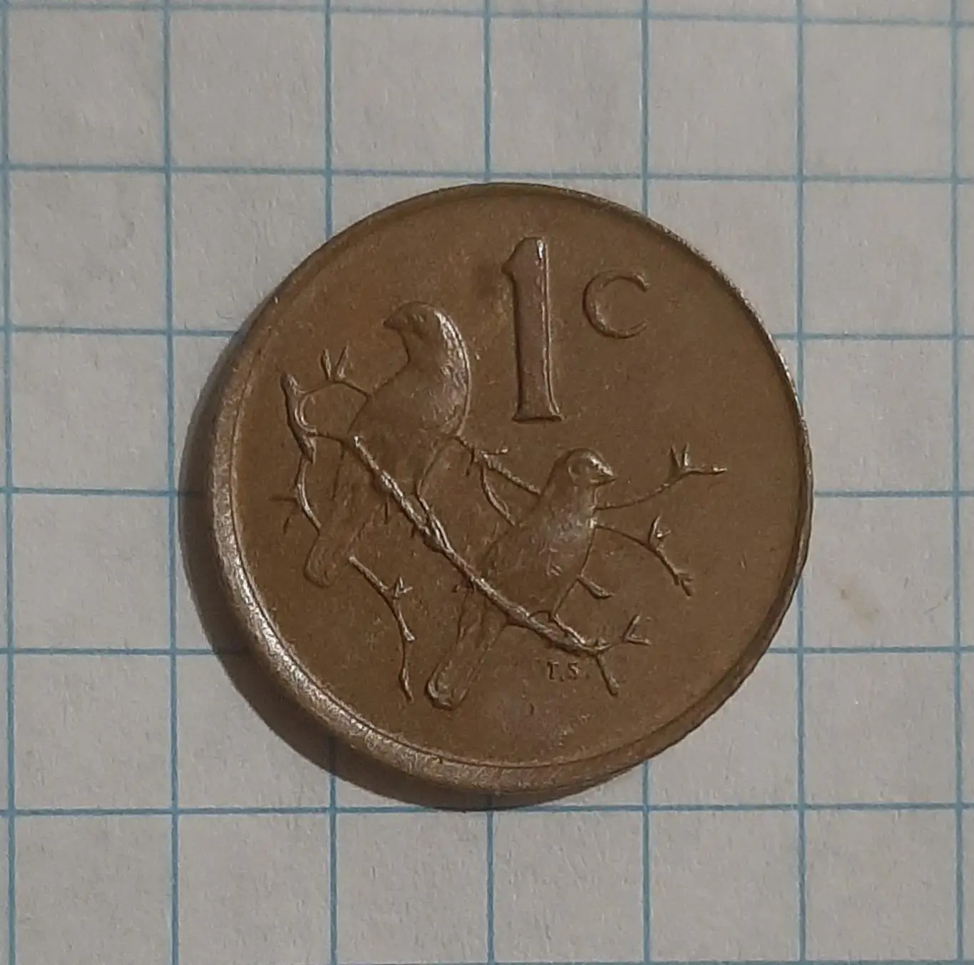 Монета 1 цент 1985 Південа Африка