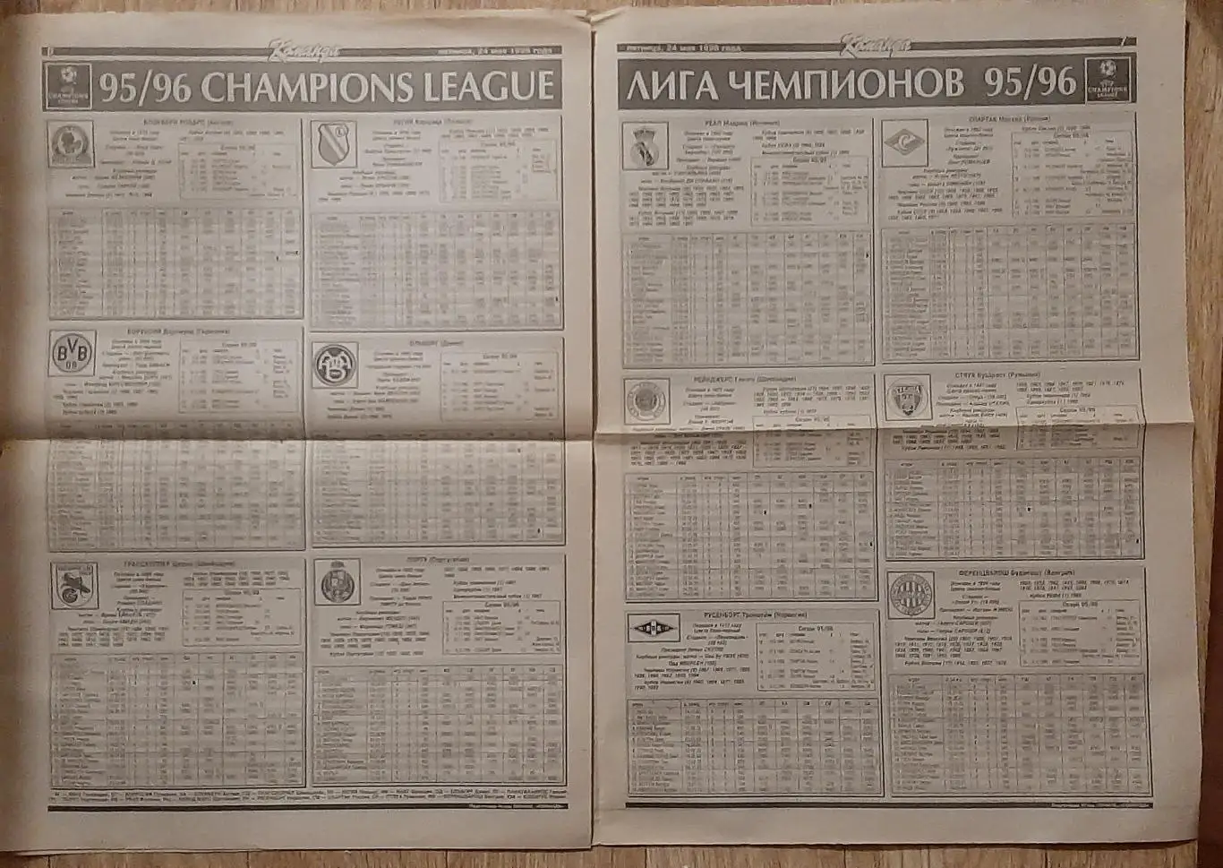 Команда спецвипуск #1 24.05.1996 Ліга Чемпіонів 1996 3