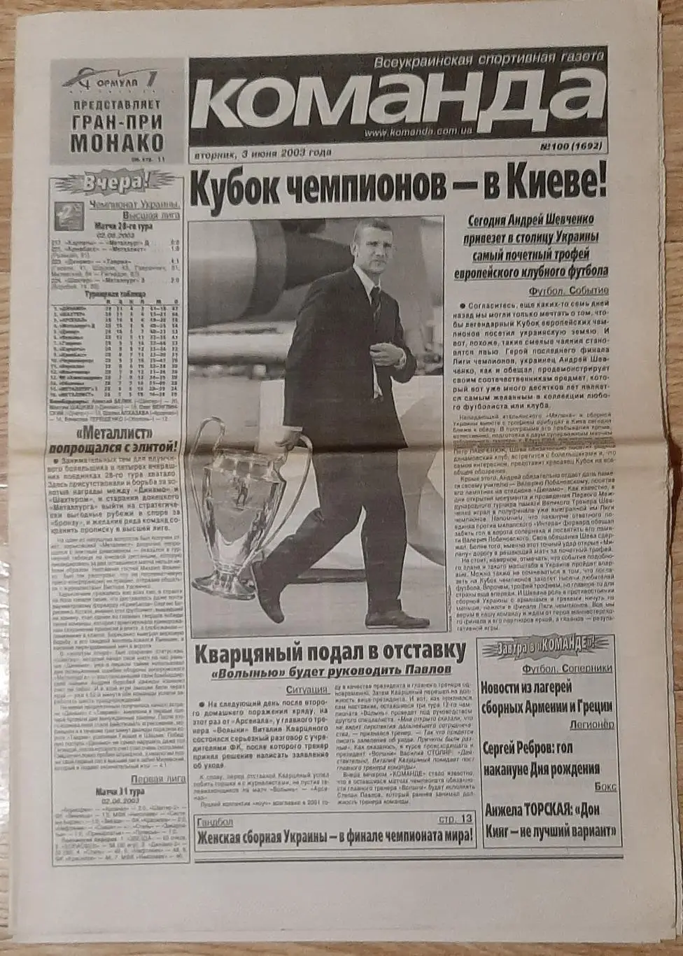 Команда #100 03.06.2003