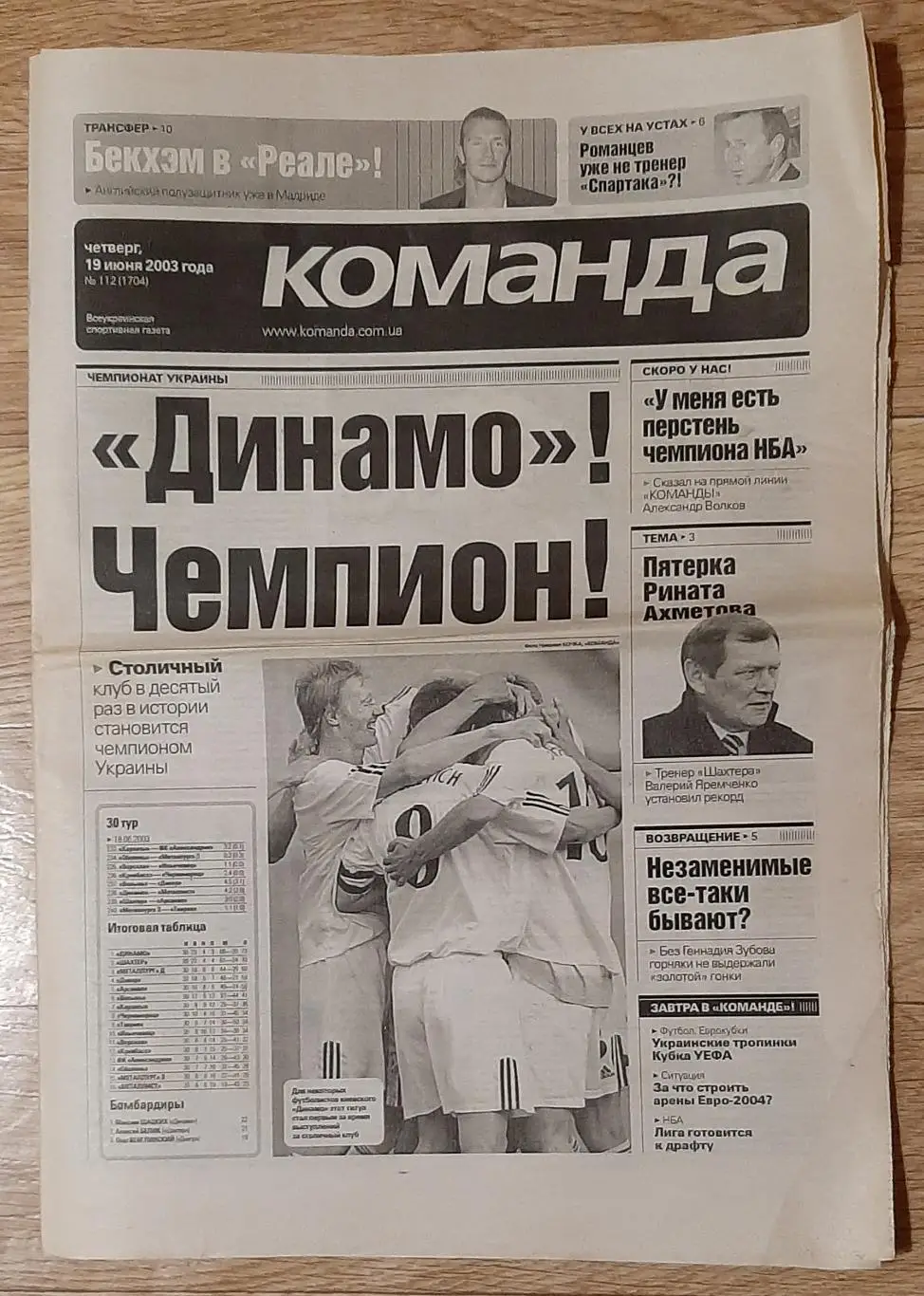 Команда #112 19.07.2003