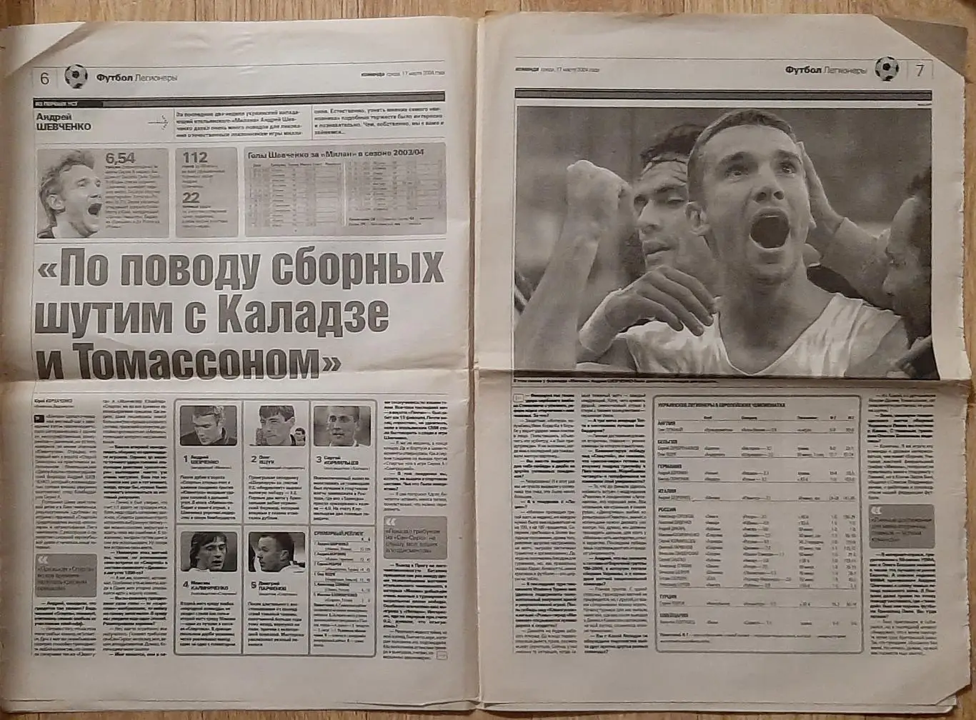 Команда #49 17.03.2004 Інтерв'ю А.Шевченко 3