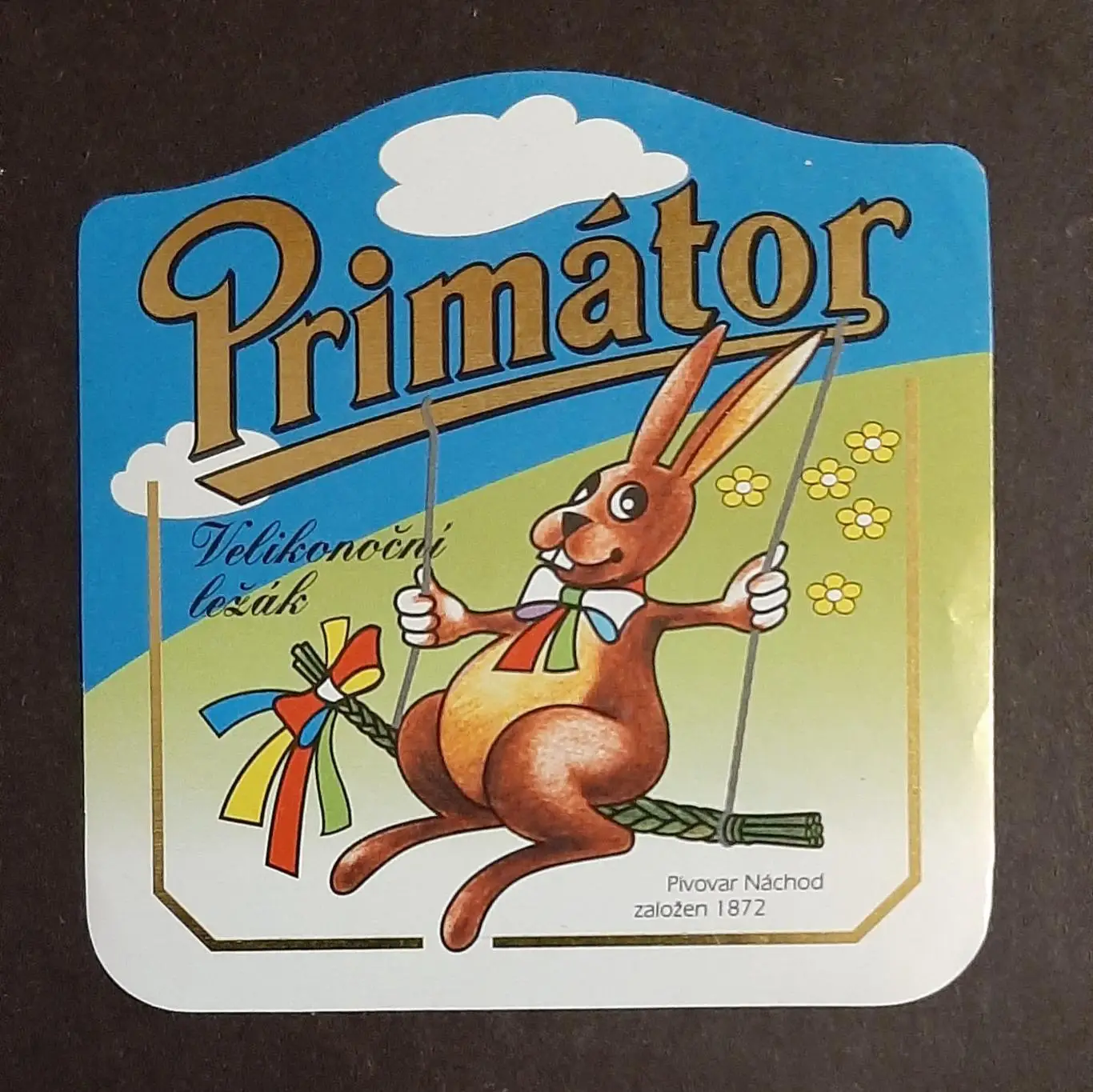 Етикетка пиво Primator Чехія