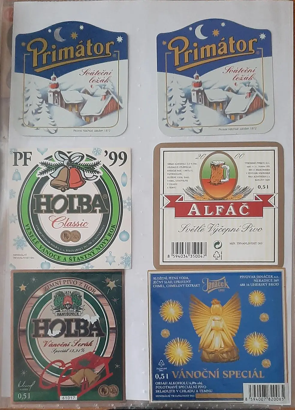 Етикетки пиво Чехія і не тільки. Святкові,зимові,пасхальні. 55 шт. 4