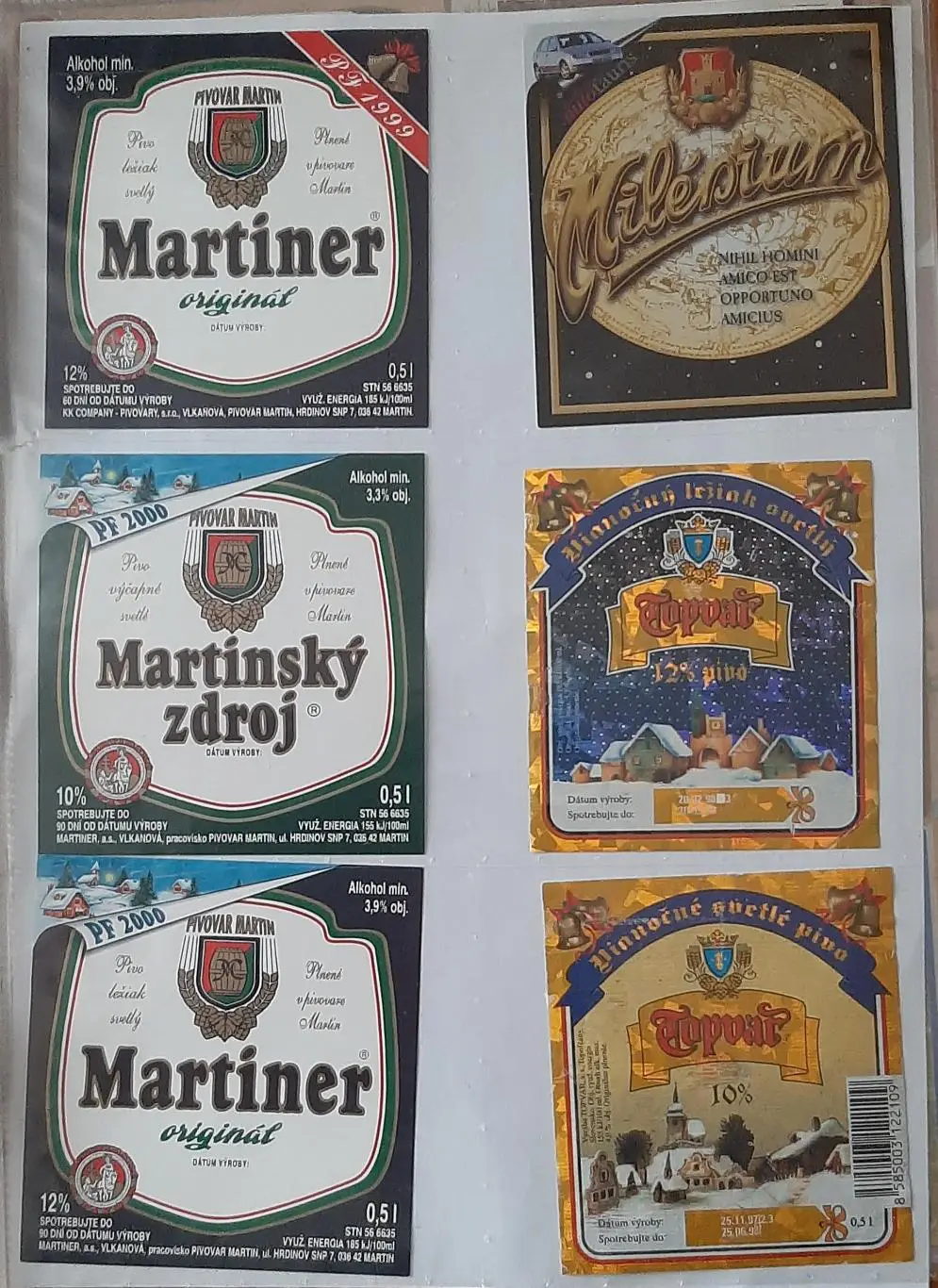 Етикетки пиво Чехія і не тільки. Святкові,зимові,пасхальні. 55 шт. 2