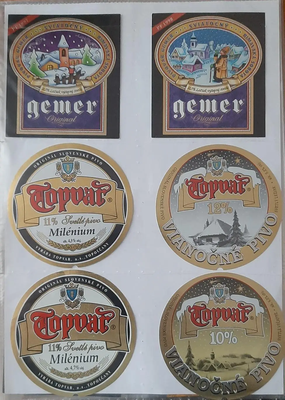 Етикетки пиво Чехія і не тільки. Святкові,зимові,пасхальні. 55 шт. 1