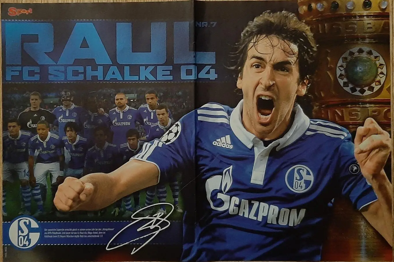 Постер двосторонній Рауль/ Озіл з журналу Bravo Sport 2011