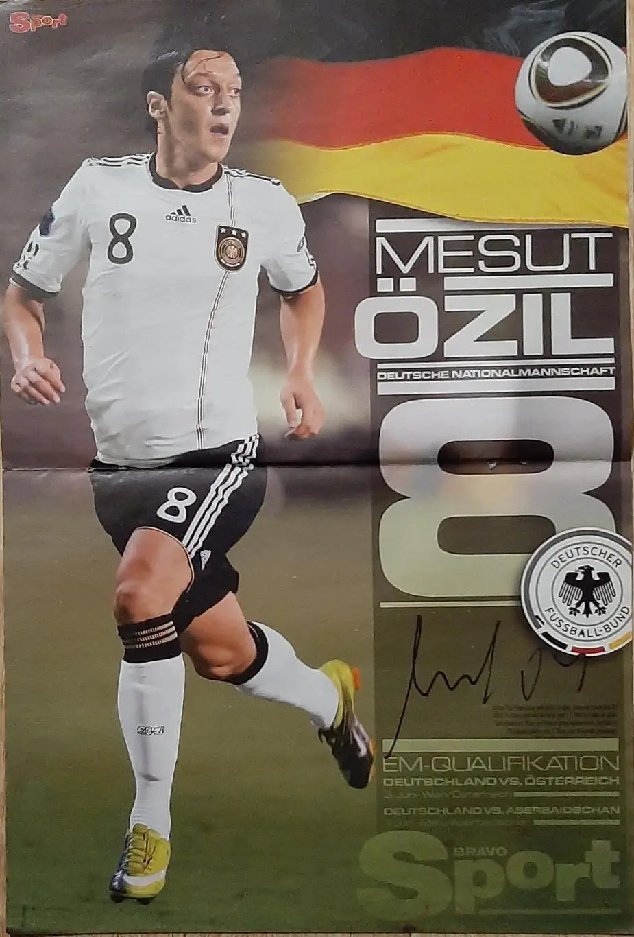 Постер двосторонній Рауль/ Озіл з журналу Bravo Sport 2011 1