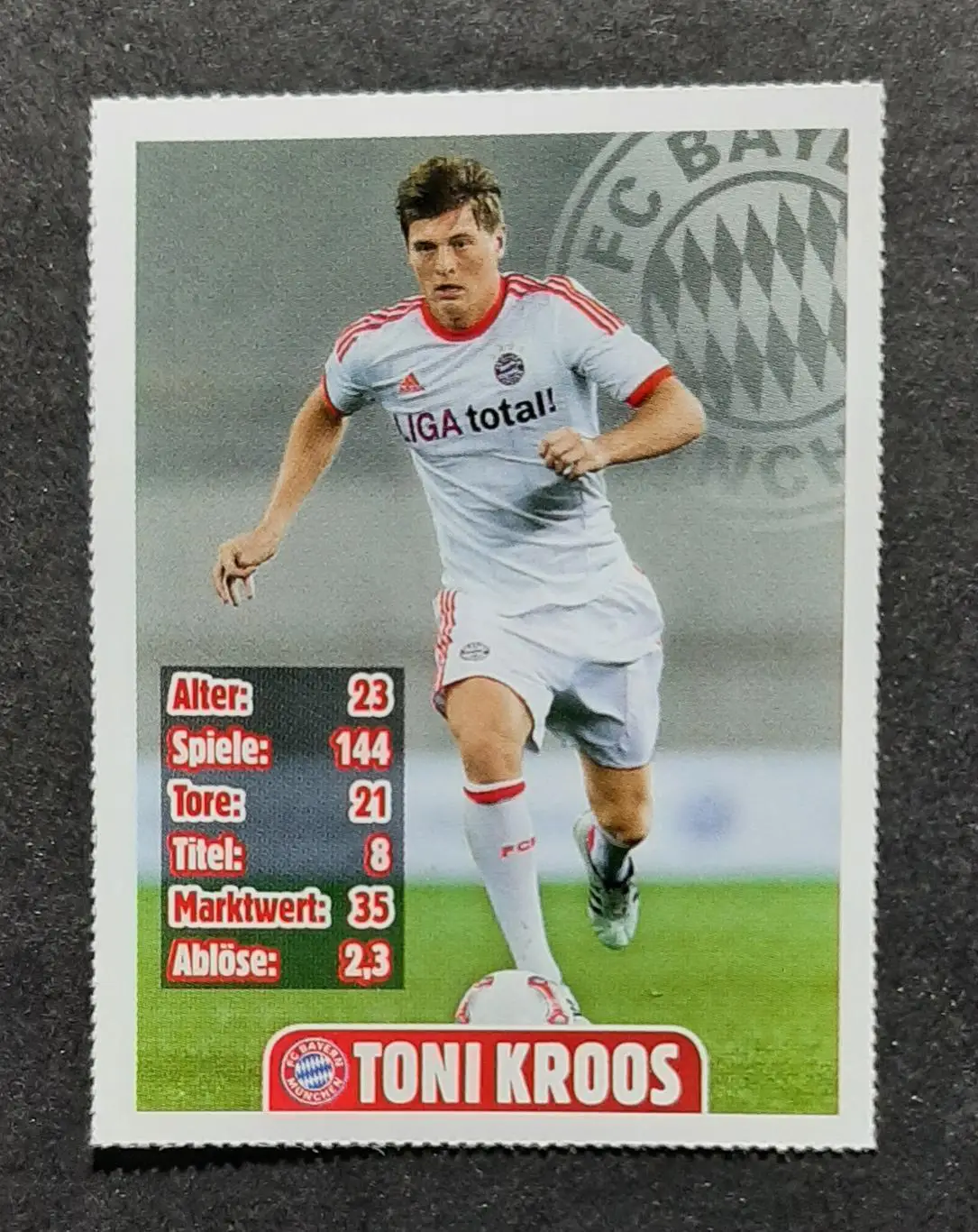 Картка Toni Kroos Баварія з журнaлу Bravo Sport 2013