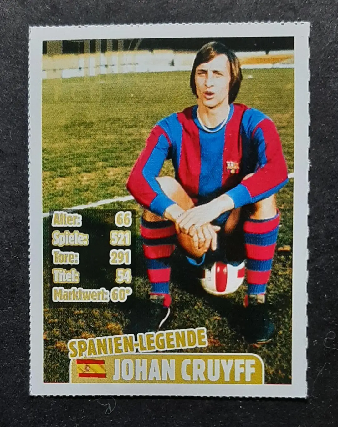 Картка Johan Cruyff / Йоган Кройф Барселона з журналу Bravo Sport