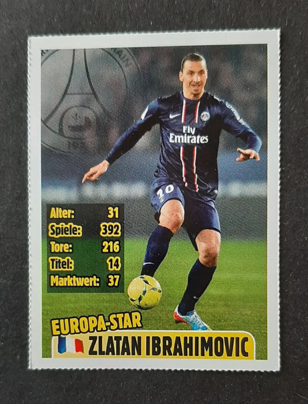 Картка Zlatan Ibrahimovic / Златан Ібрагімович з журналу Bravo Sport