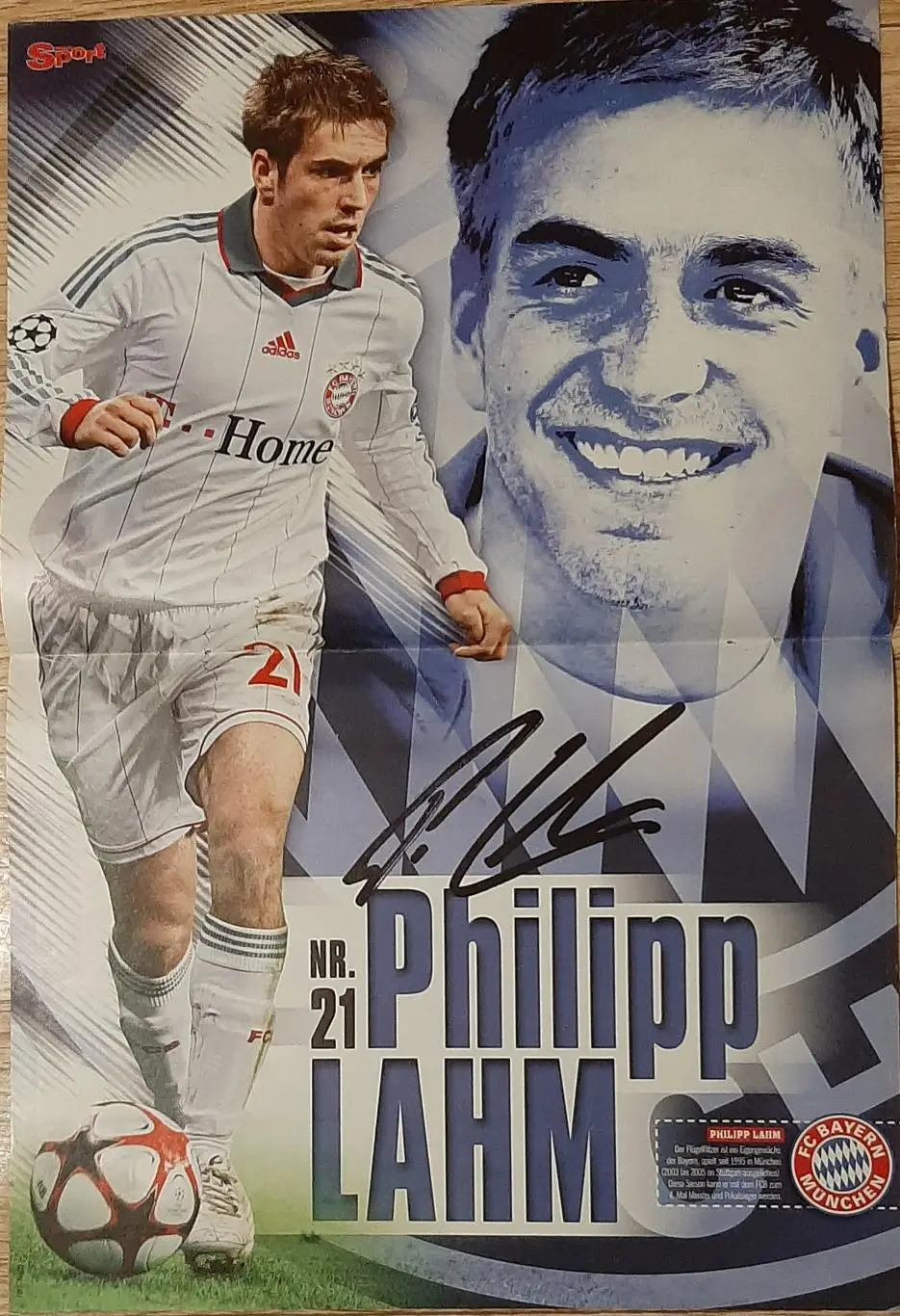 Постер двосторонній Філіпп Лам / Іван Ракитич з журналу Bravo Sport 2010