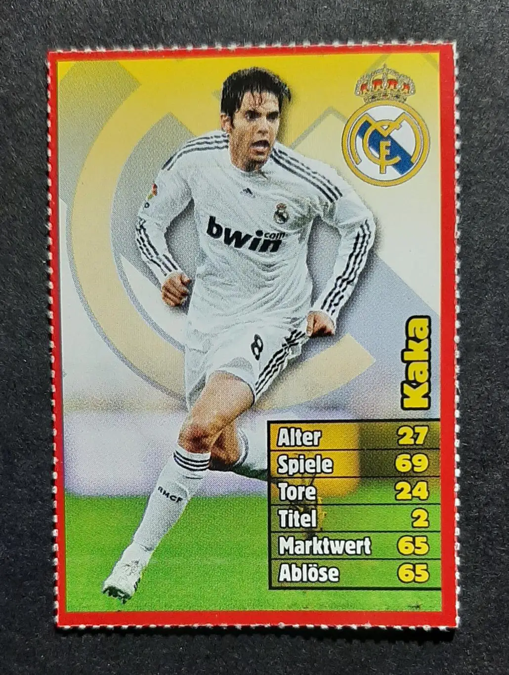 Картка Kaka з журналу Bravo Sport 2010