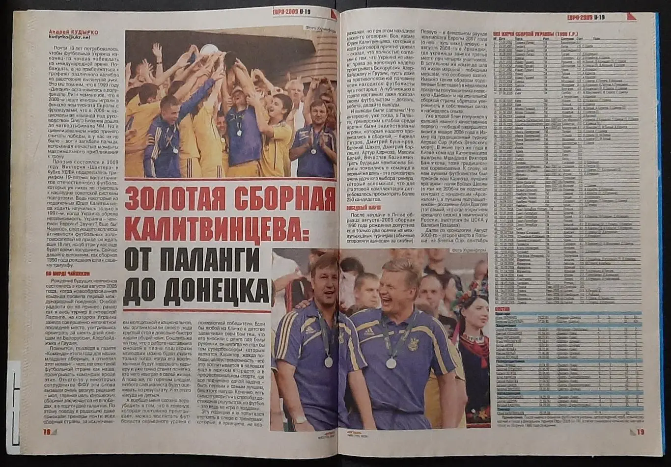 Футбол #60 2009 EURO U -19 Україна - Чемпіон 1
