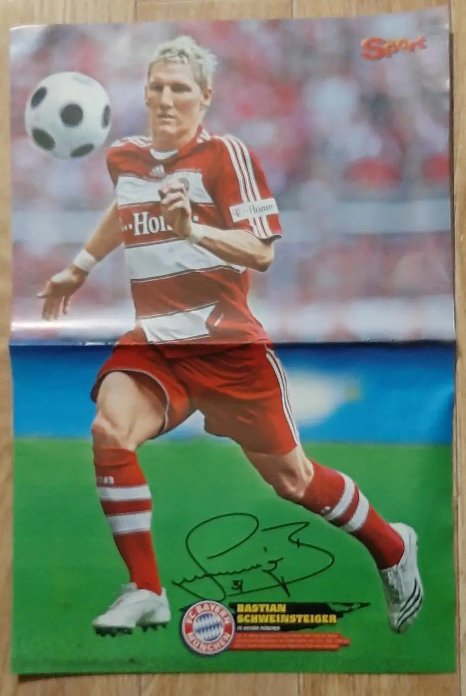 Постер двосторонній Швайнштайгер / Кураньї з журналу Bravo Sport